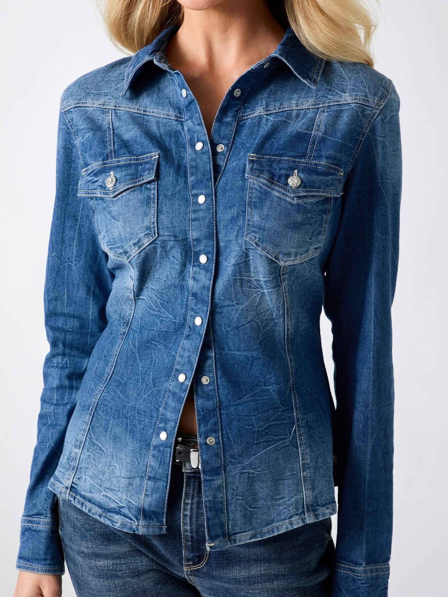 GUESS De blugi cămașă Velvet | Slim Fit