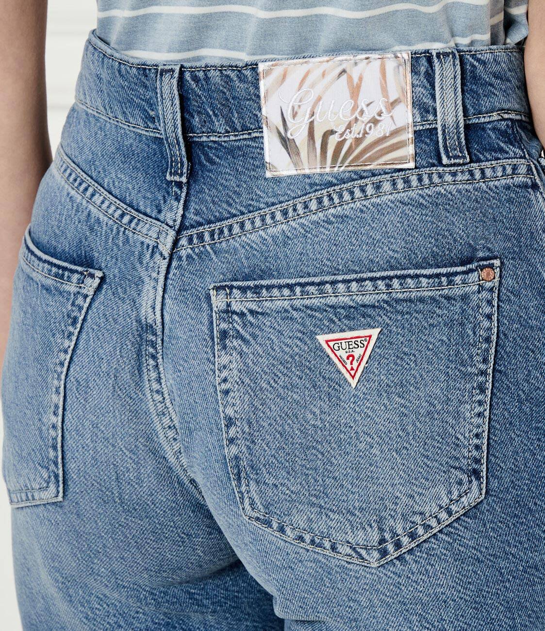 GUESS De blugi pantaloni scurți 80S PEDAL | Regular Fit