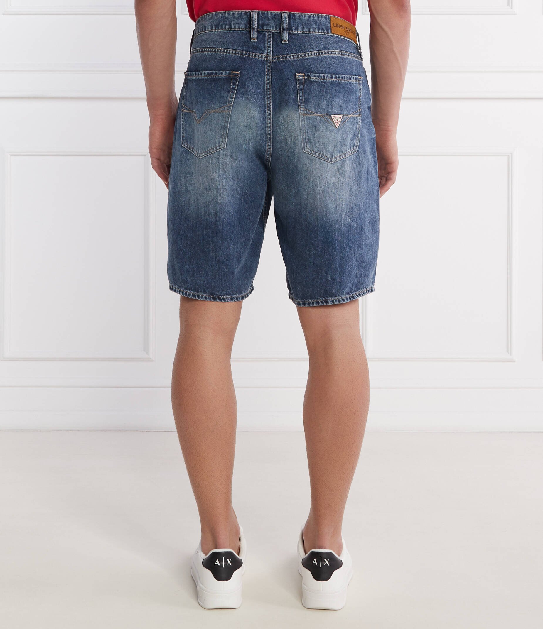 GUESS De blugi pantaloni scurți RODEO | Regular Fit | cu adaos de in