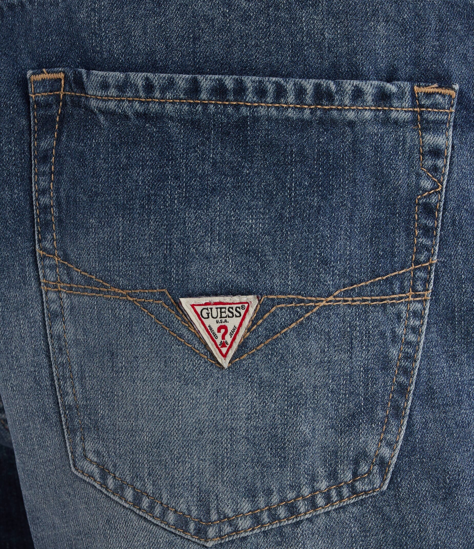 GUESS De blugi pantaloni scurți RODEO | Regular Fit | cu adaos de in