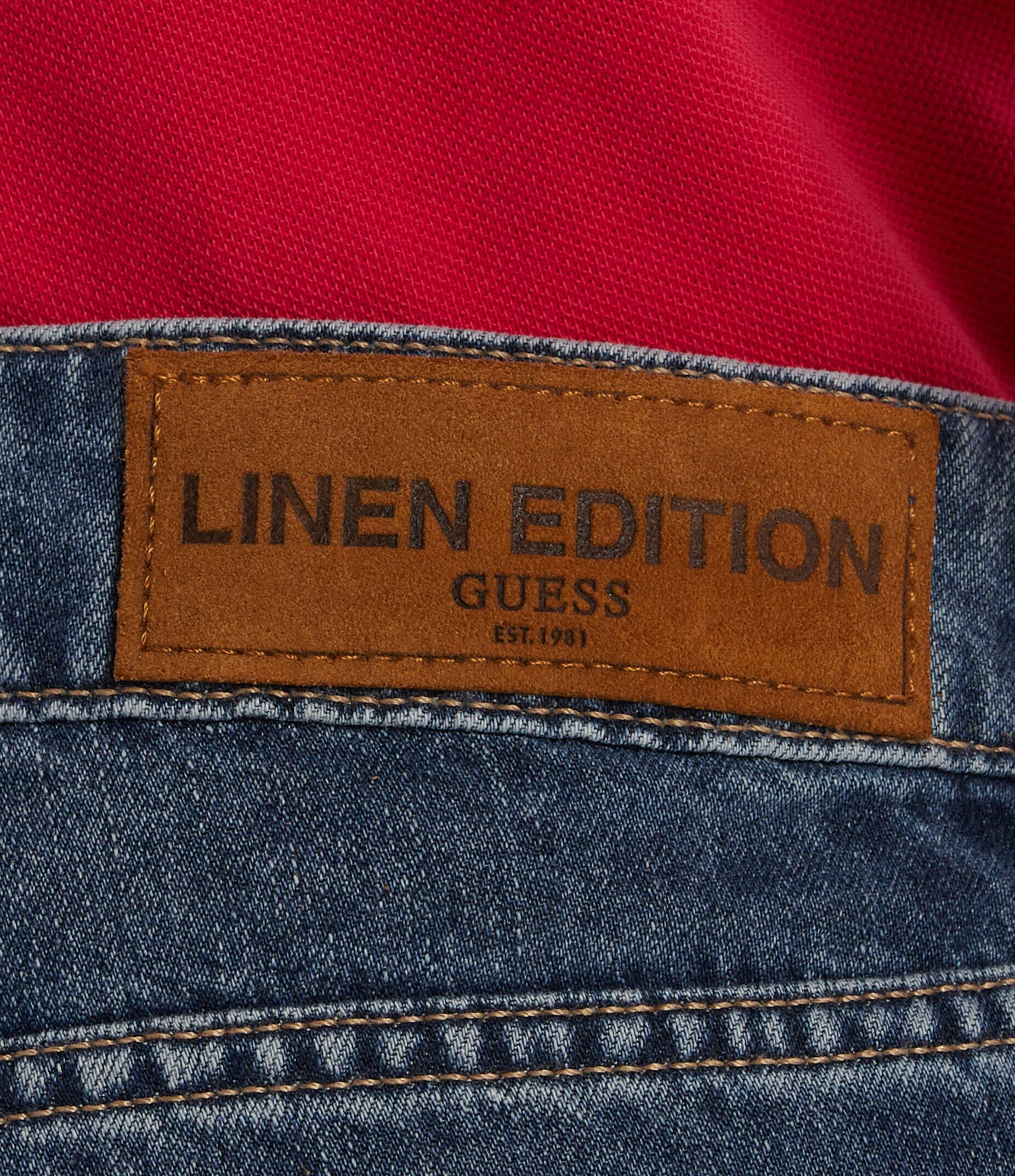 GUESS De blugi pantaloni scurți RODEO | Regular Fit | cu adaos de in