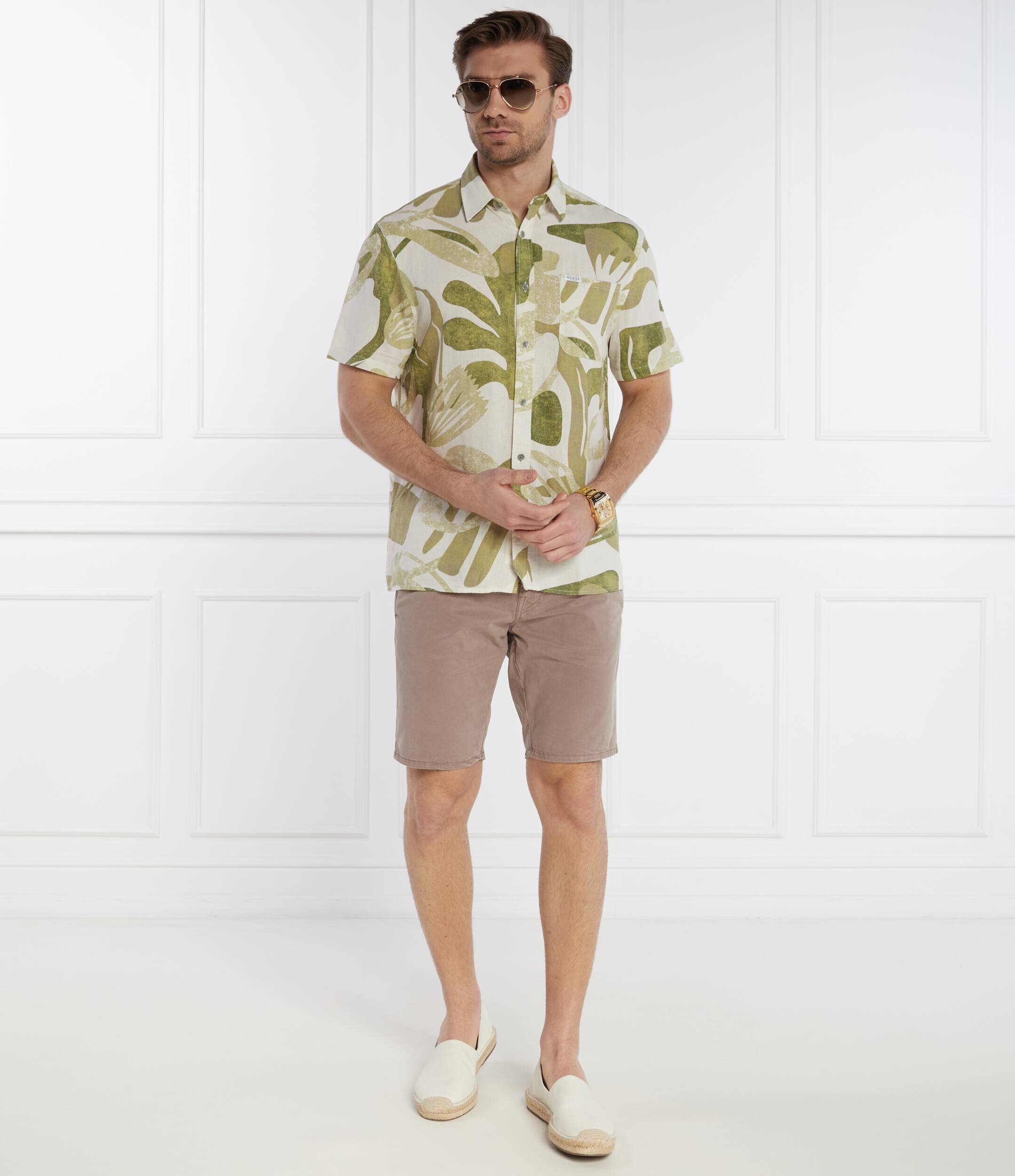 GUESS De in cămașă SS COLLIN INSIDE PRI | Regular Fit
