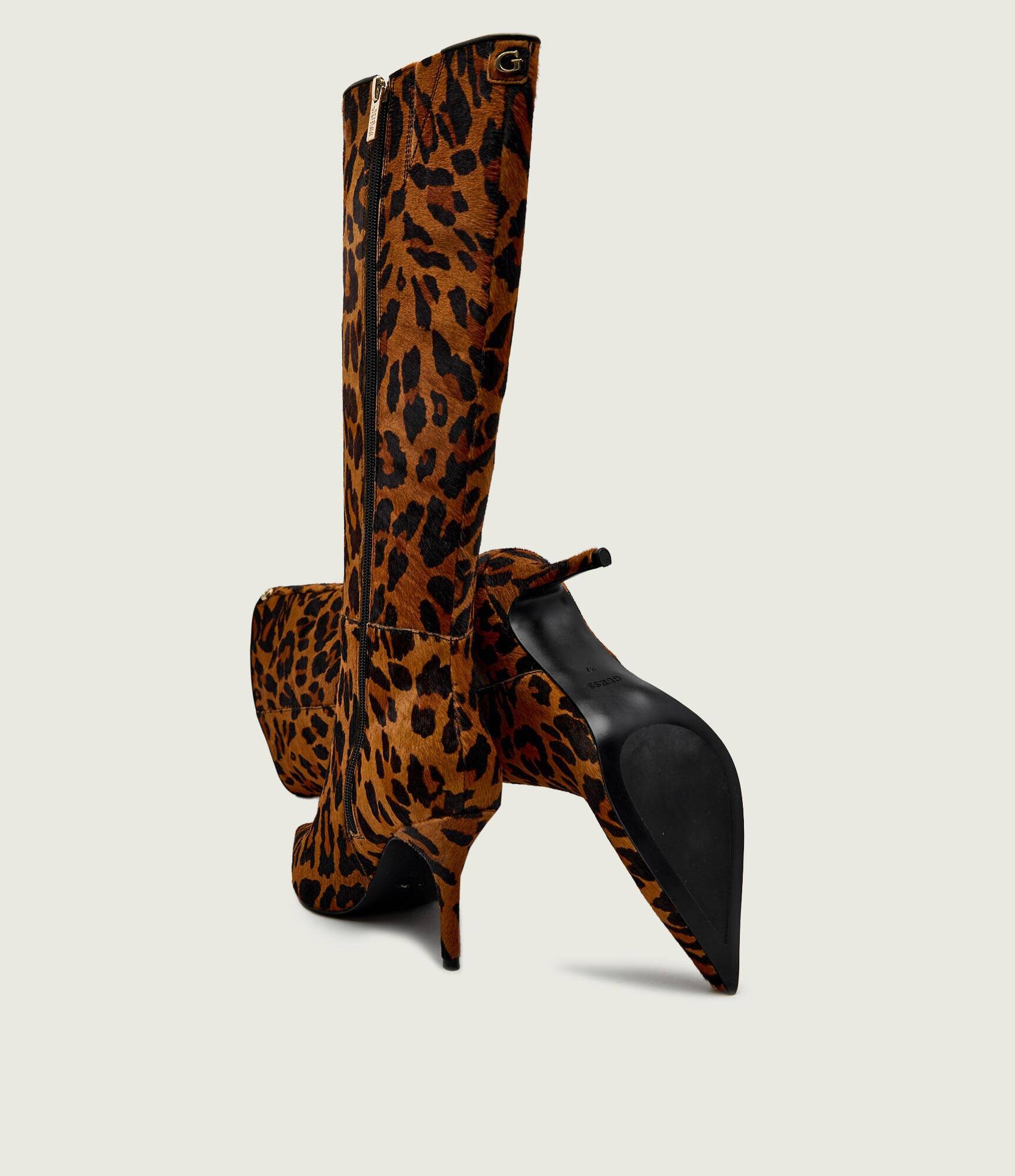 GUESS De piele cizme cu toc subțire GRESSAY