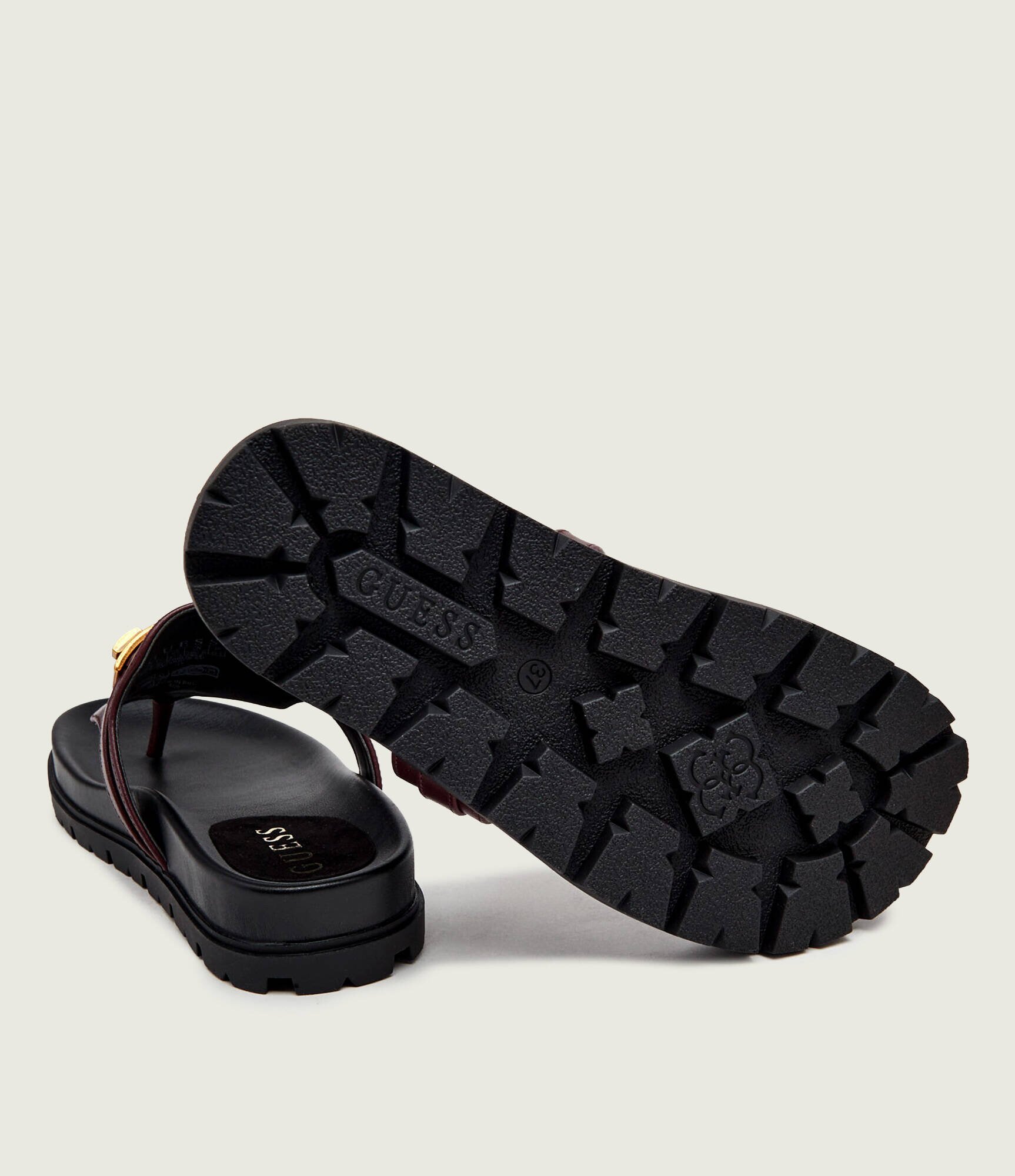 GUESS De piele flip flops FARRON