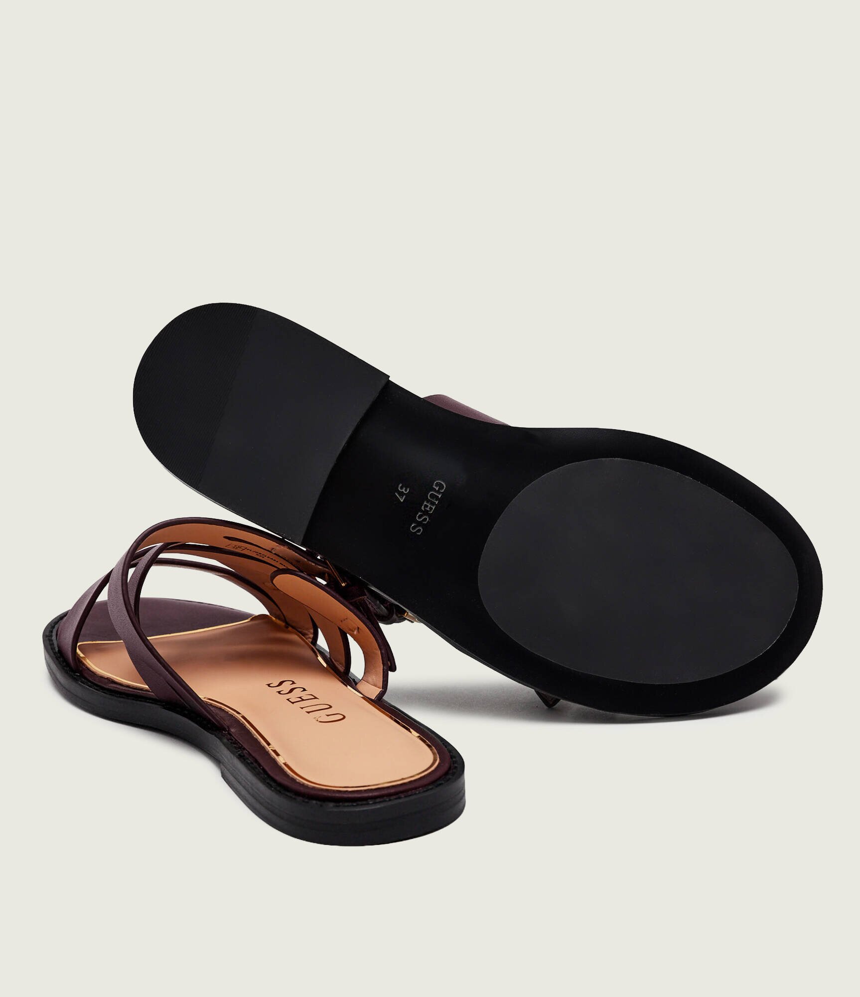 GUESS De piele șlapi Grayden