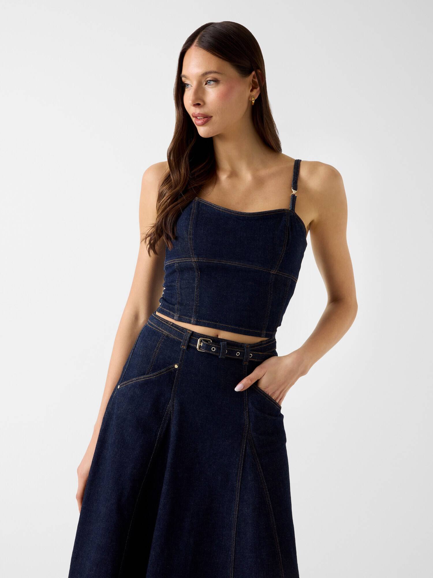 GUESS Denim top Zelda | Cropped Fit