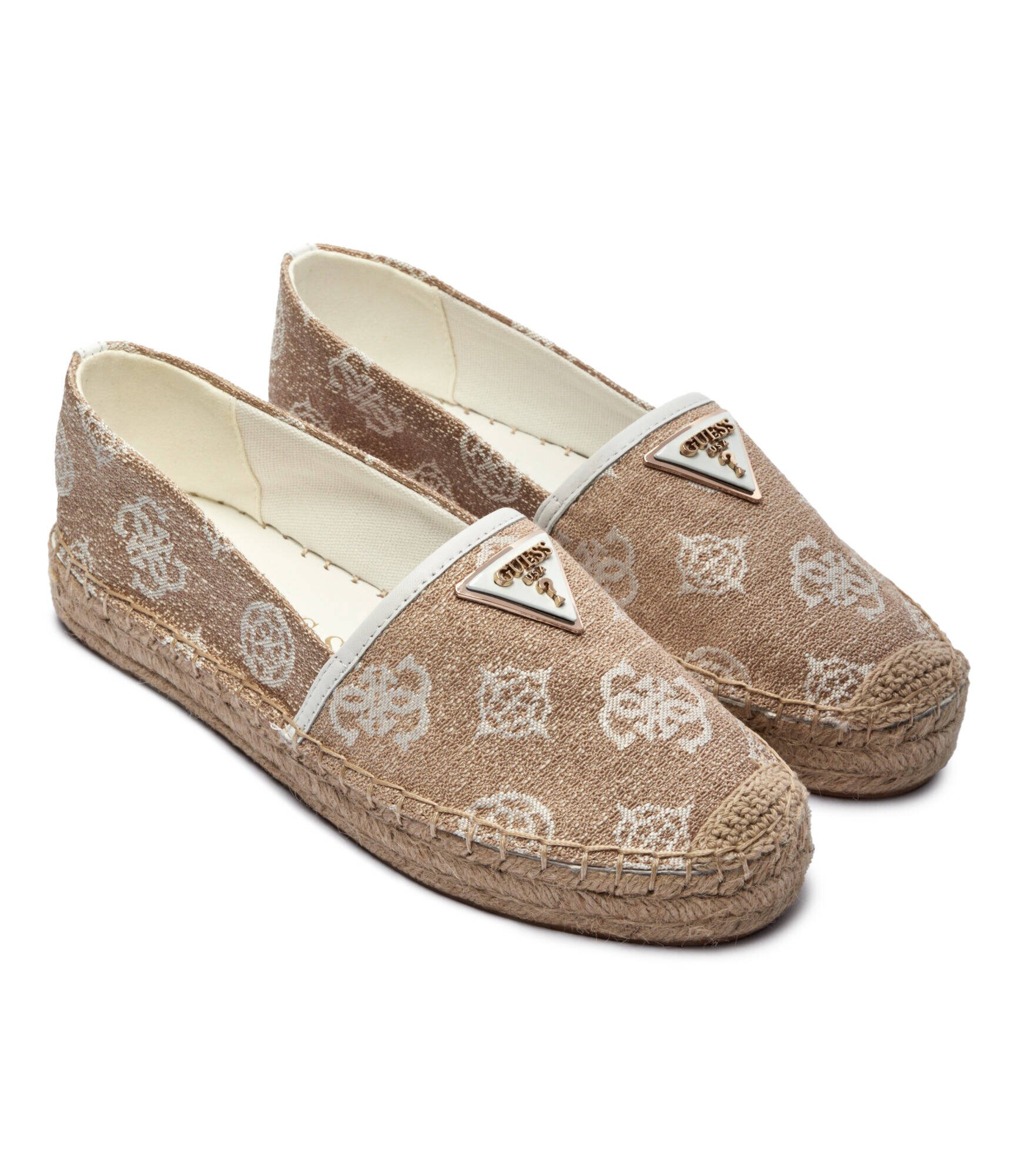 GUESS Espadrile Jolandon cu adaos de piele