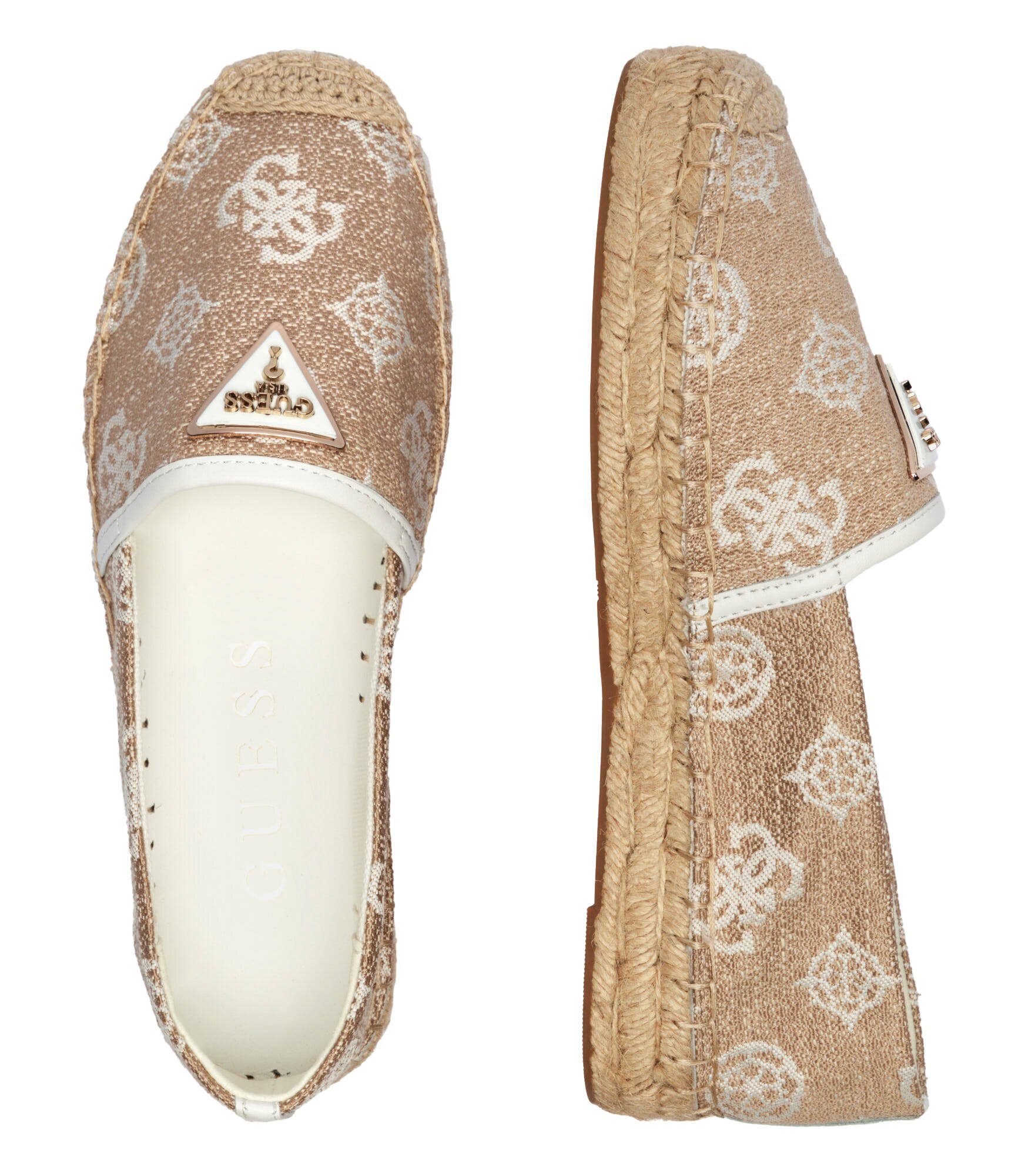 GUESS Espadrile Jolandon cu adaos de piele