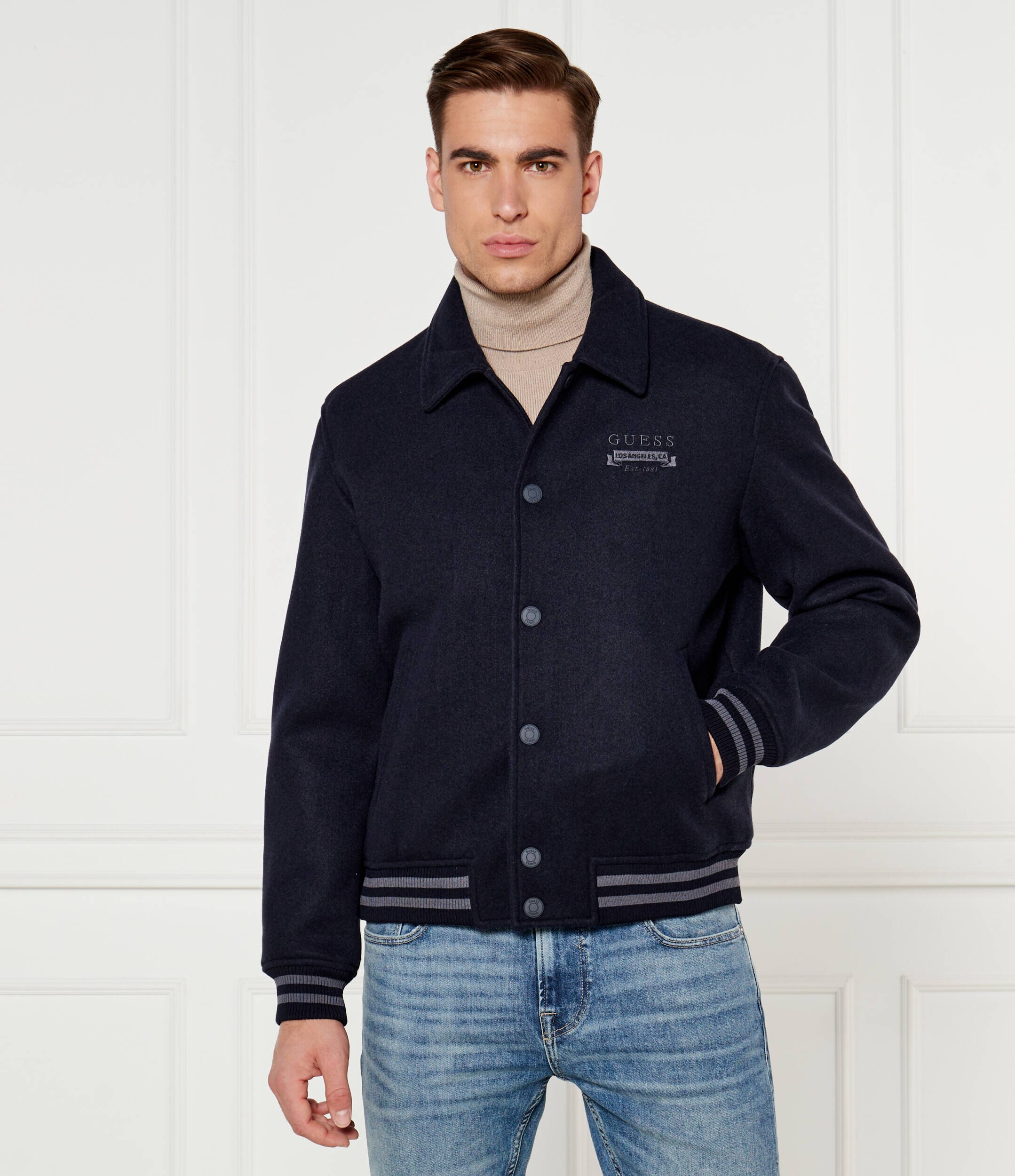 GUESS Geacă bomber MELTON | Regular Fit