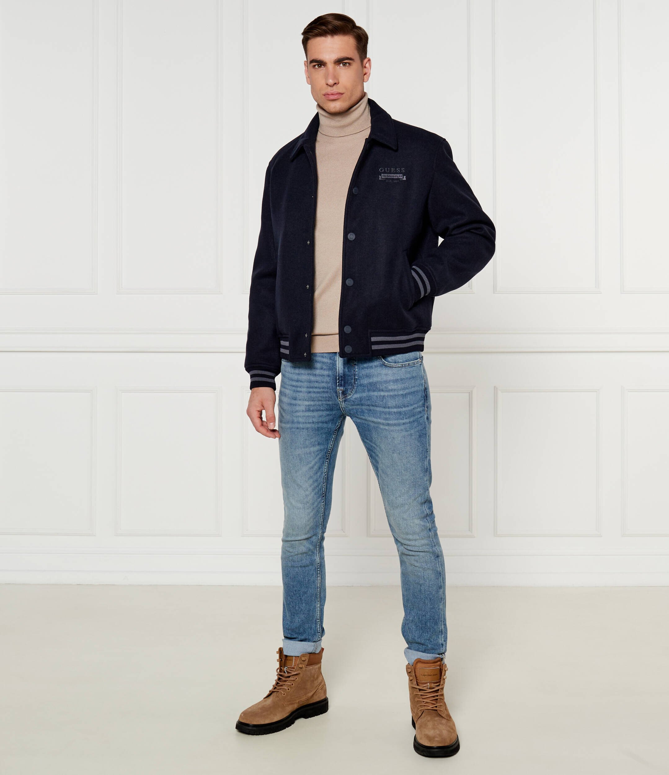 GUESS Geacă bomber MELTON | Regular Fit