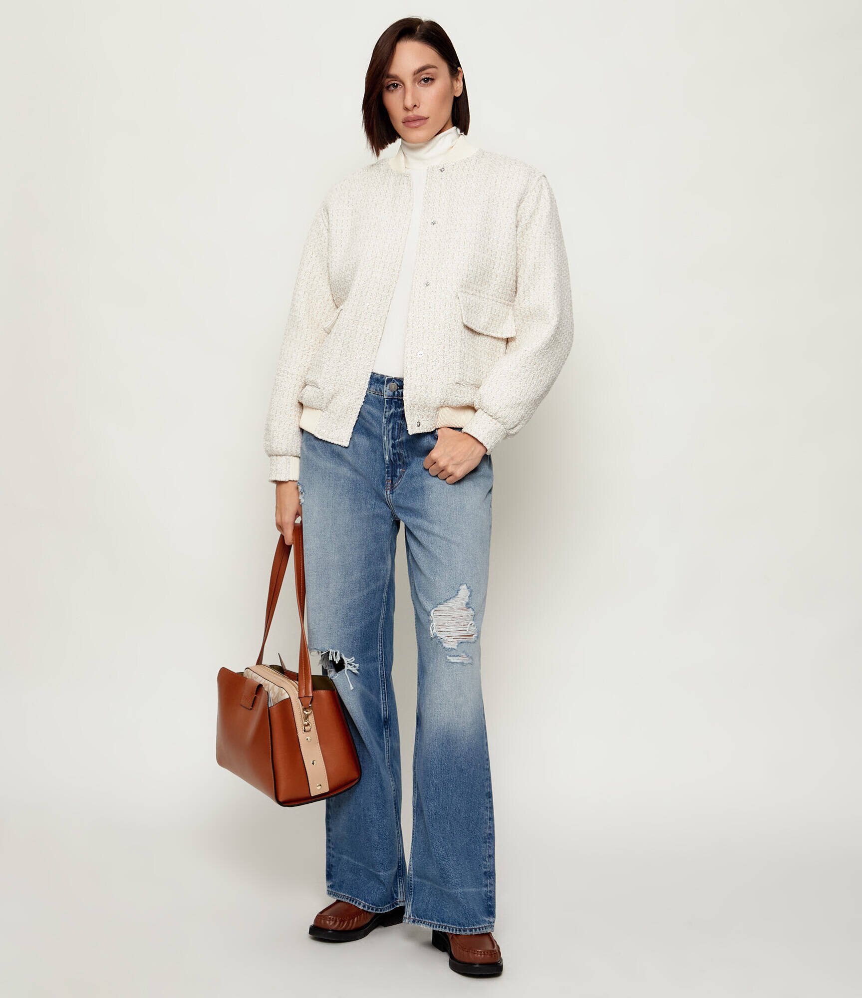 GUESS Geacă bomber PERINNE TWEED | regular fit