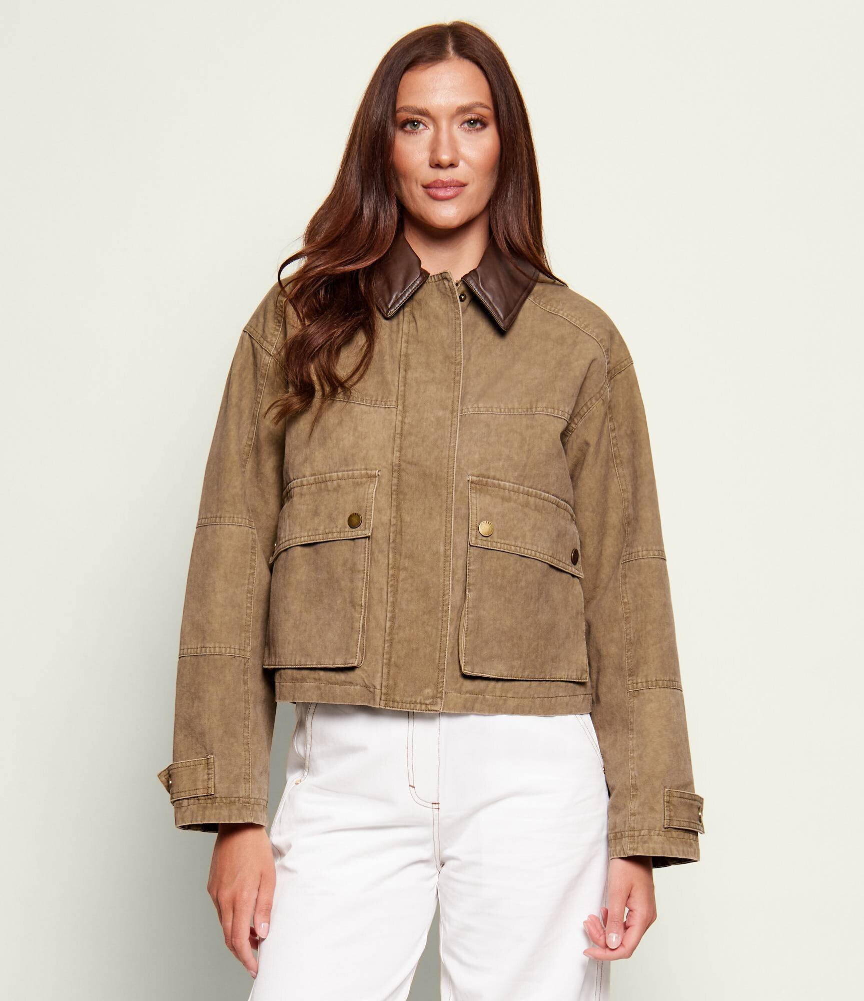 GUESS Geacă de blug MANON | Loose fit