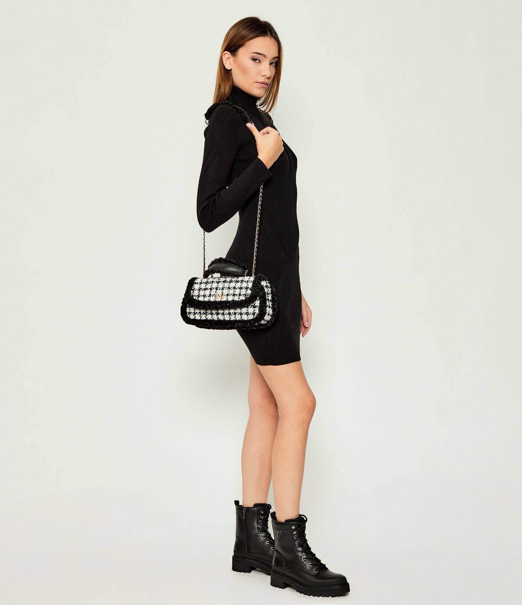 GUESS Geantă pe umăr Cristi | shearling