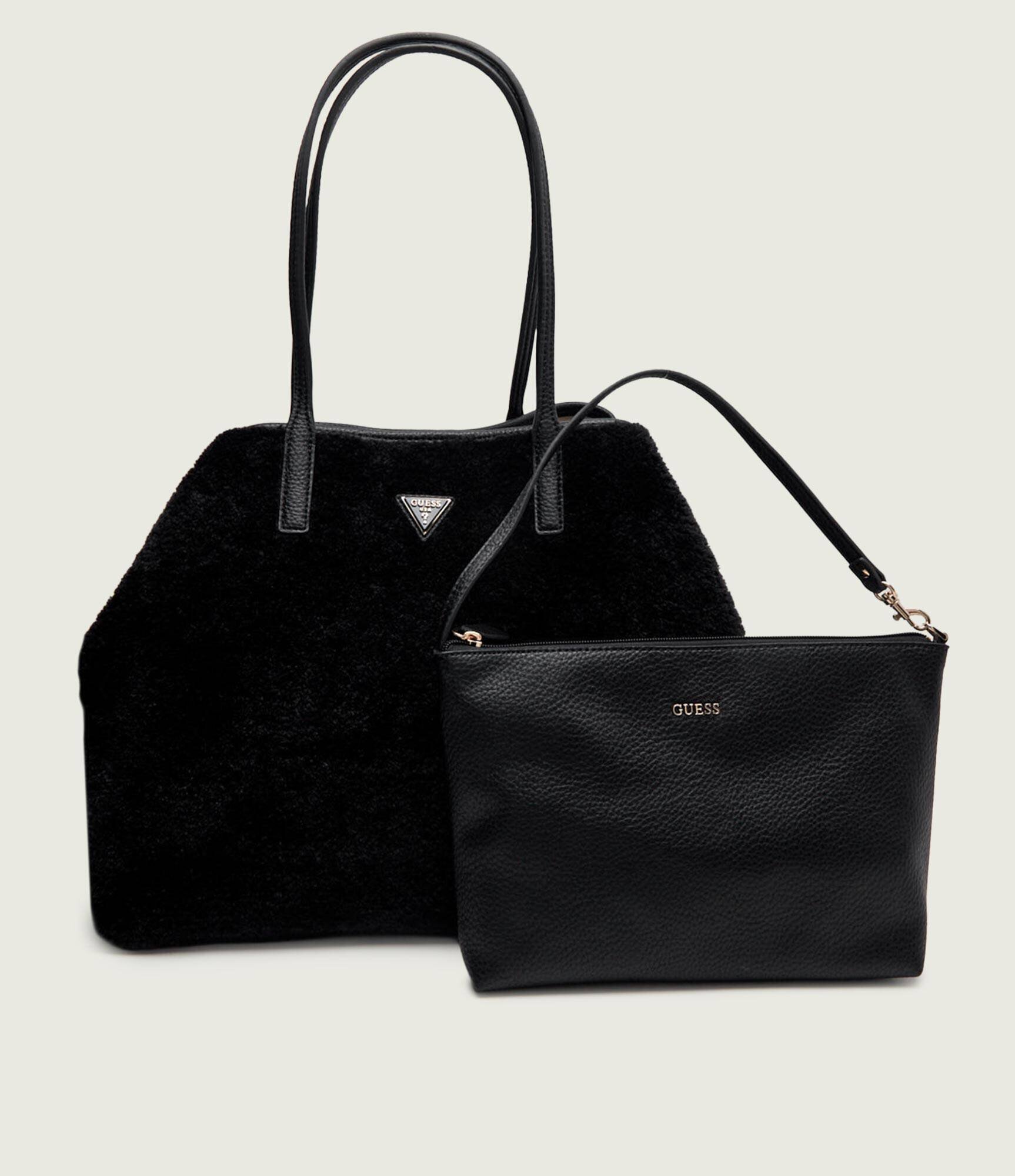 GUESS Geantă shopper 2 în 1 Victtoria | shearling