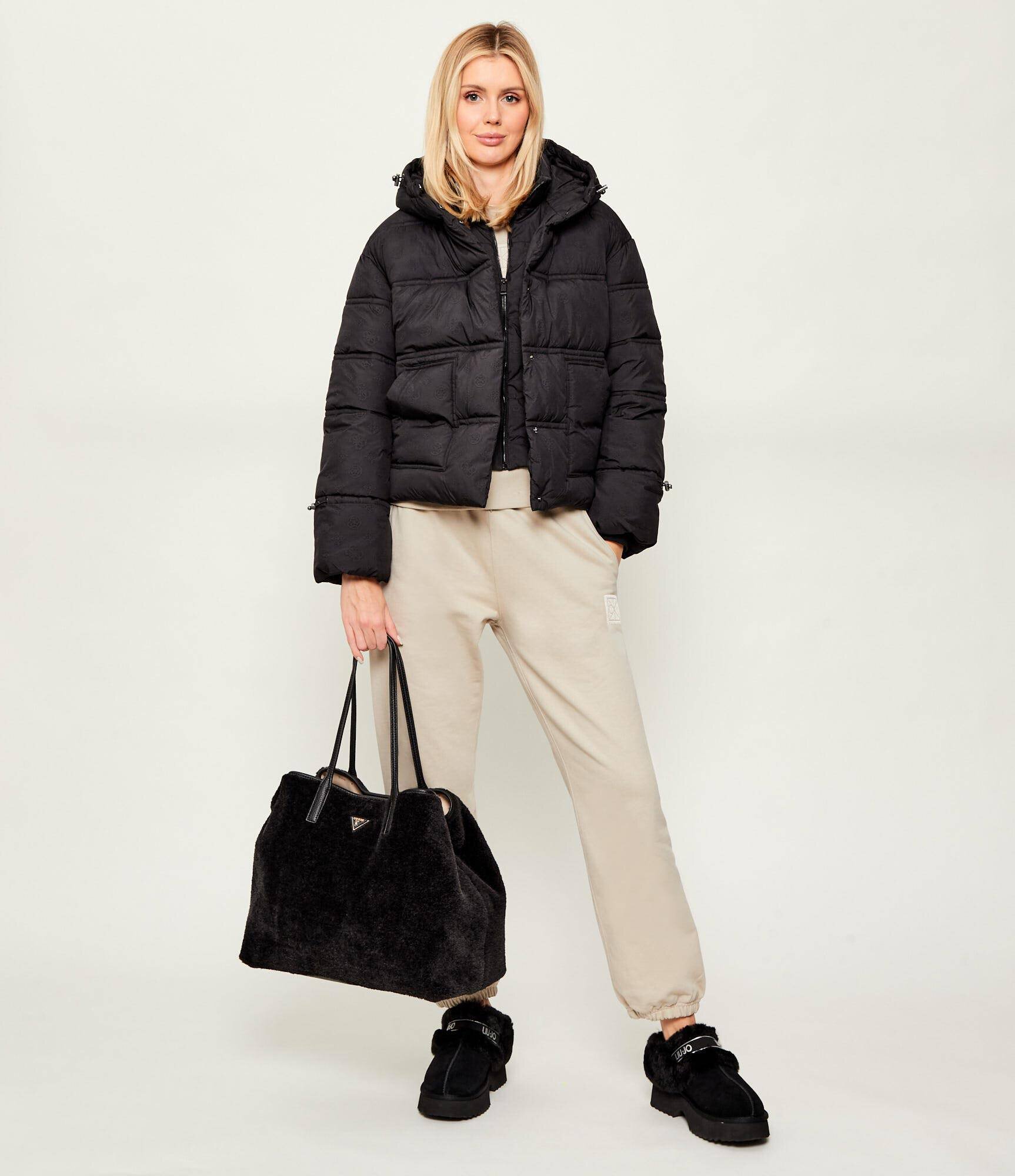 GUESS Geantă shopper 2 în 1 Victtoria | shearling