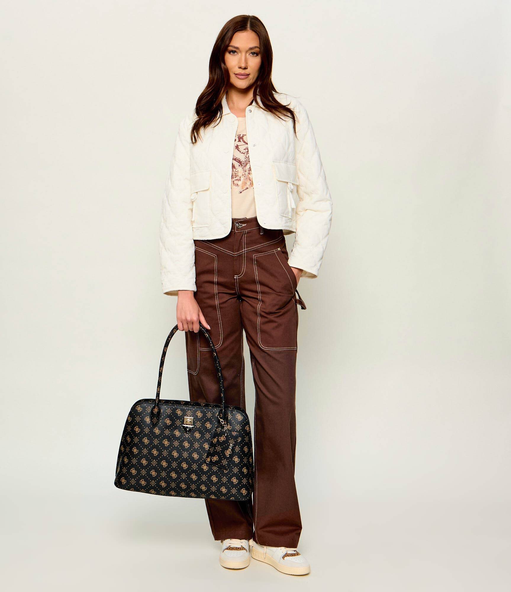GUESS Geantă shopper + borsetă Patsie