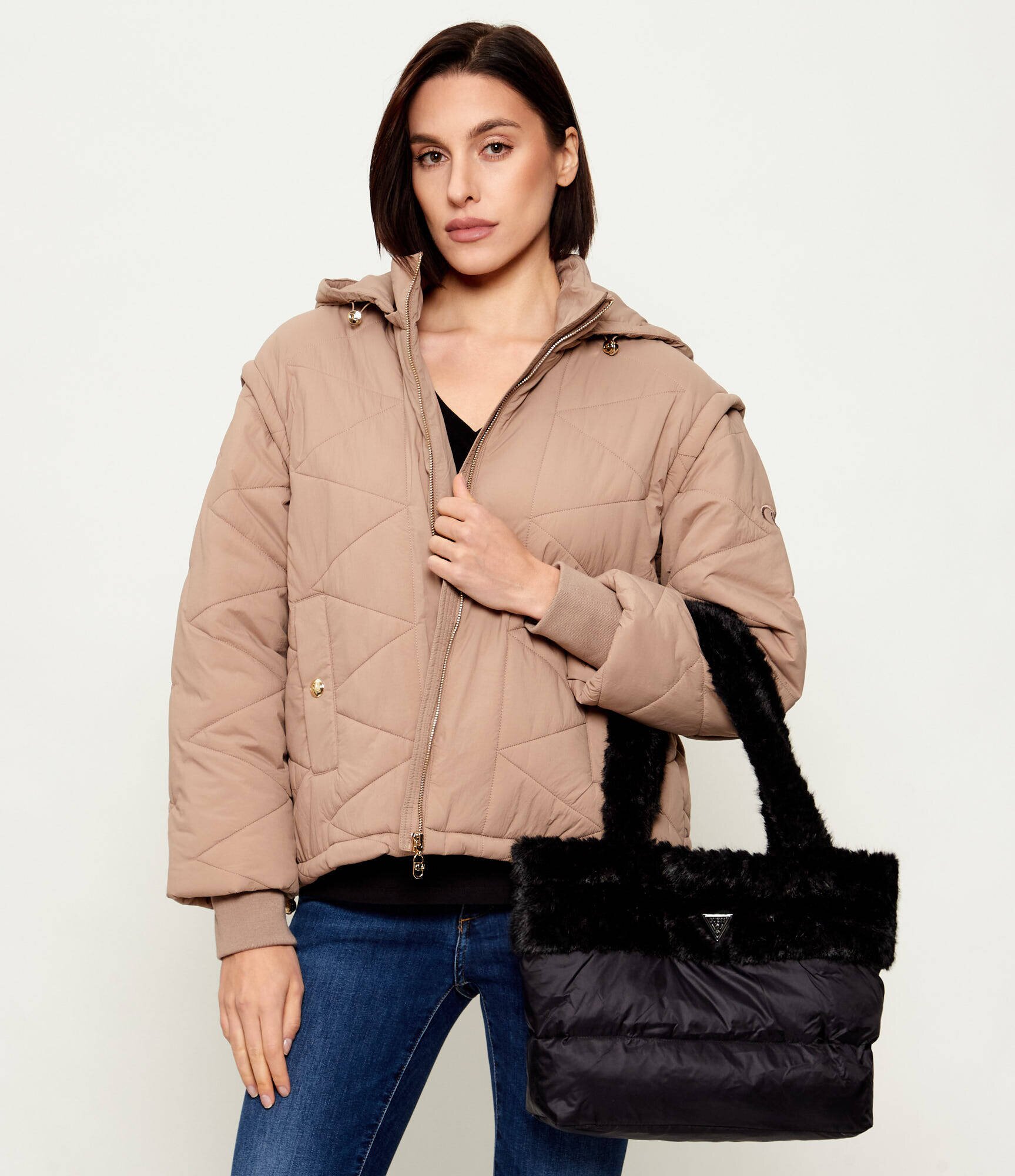 GUESS Geantă shopper SVEVA | shearling