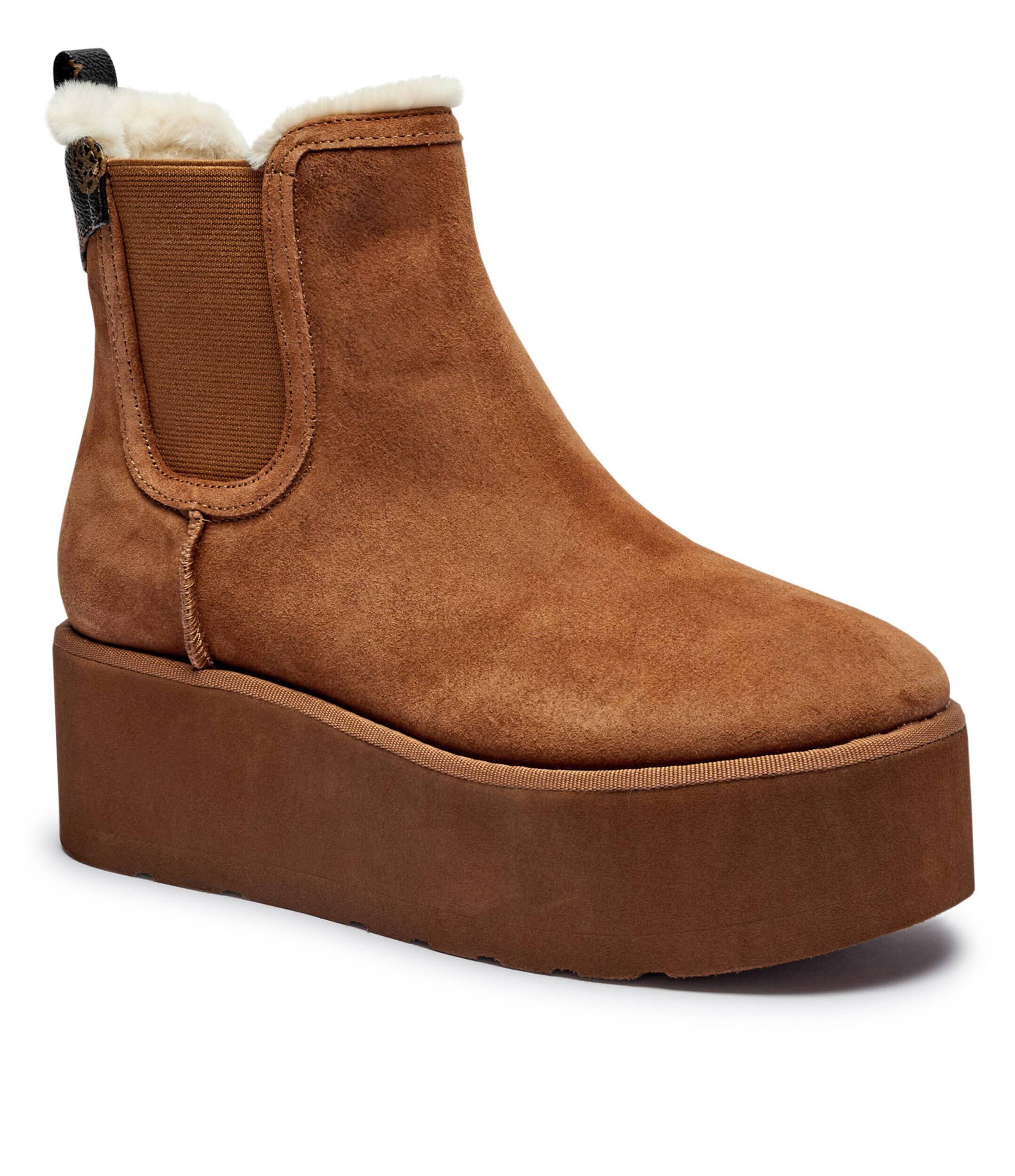 GUESS Ghete chelsea JILAINE2 | shearling | piele întoarsă