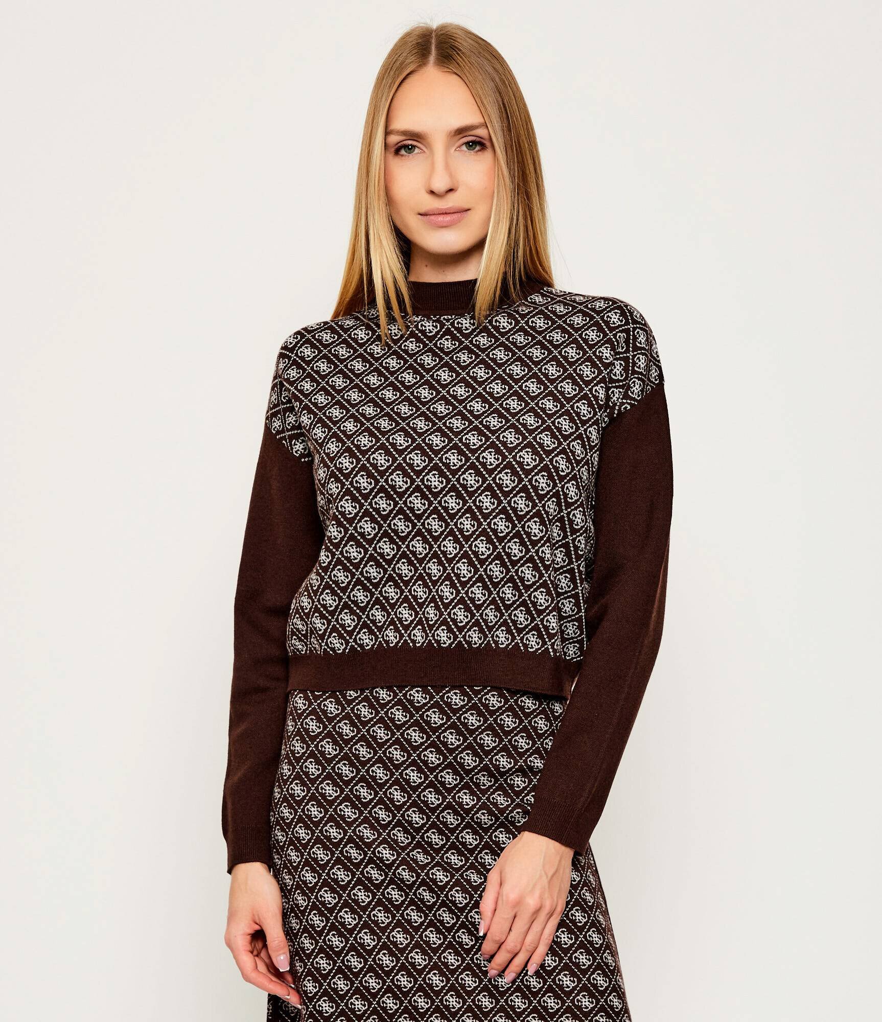 GUESS Guler înalt 1981 Ankle | Loose fit cu adaos de lână