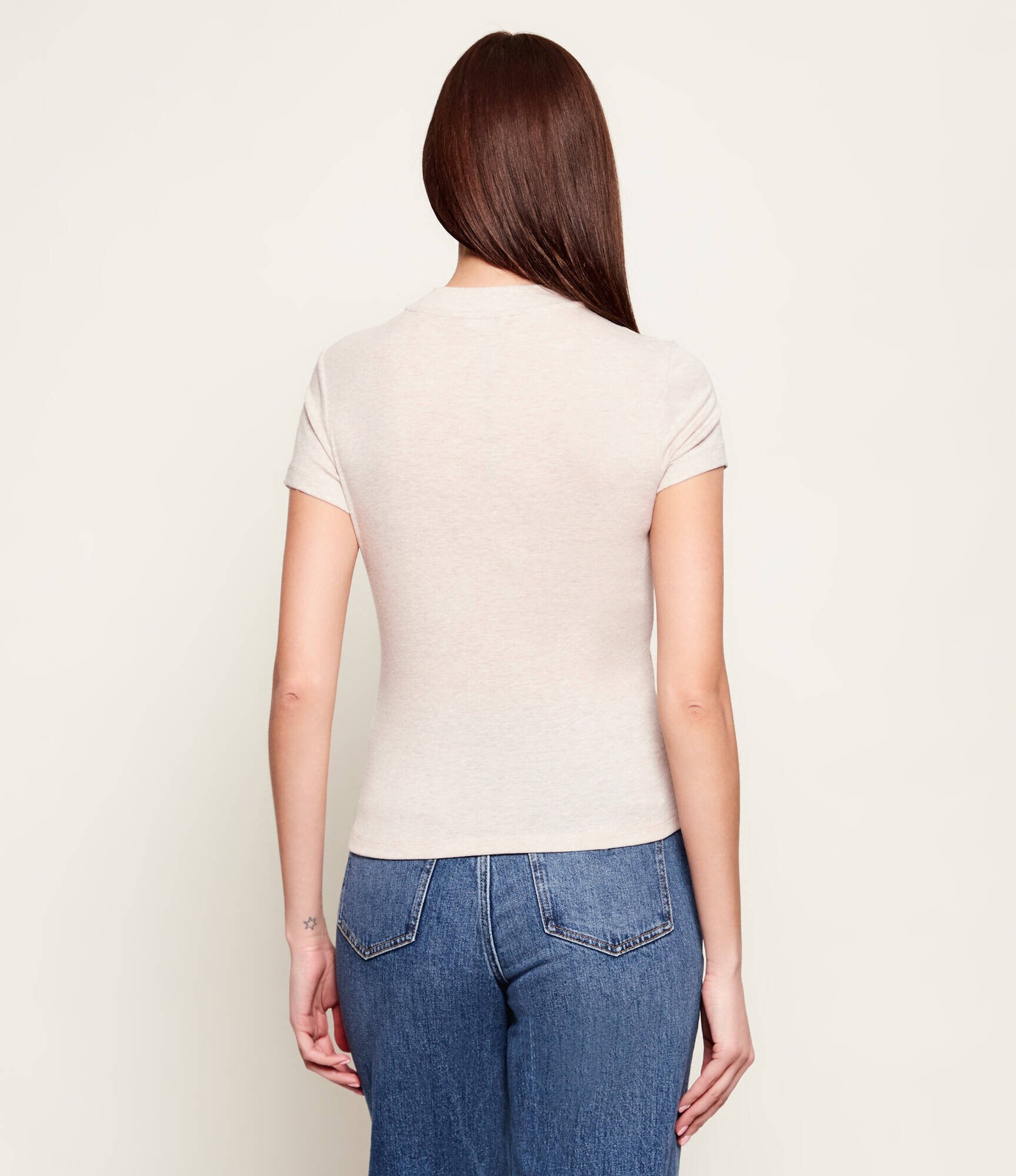 GUESS Guler înalt TINA | Slim Fit | cu adaos de mătase și lână
