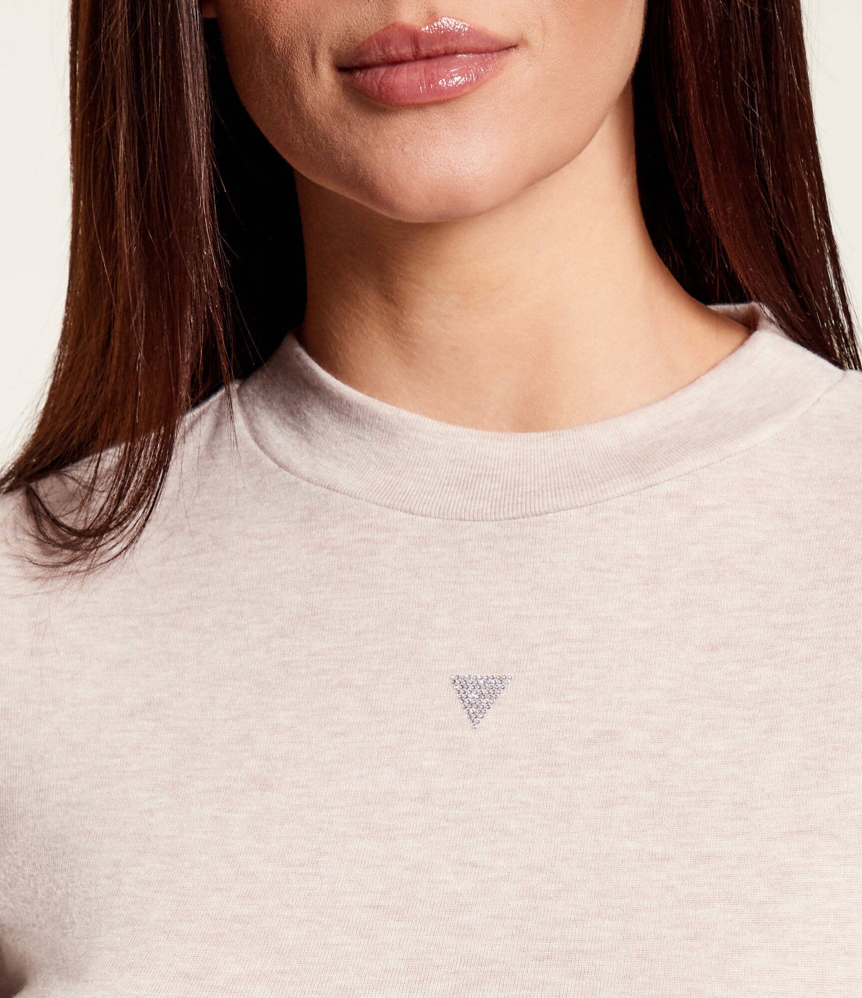 GUESS Guler înalt TINA | Slim Fit | cu adaos de mătase și lână