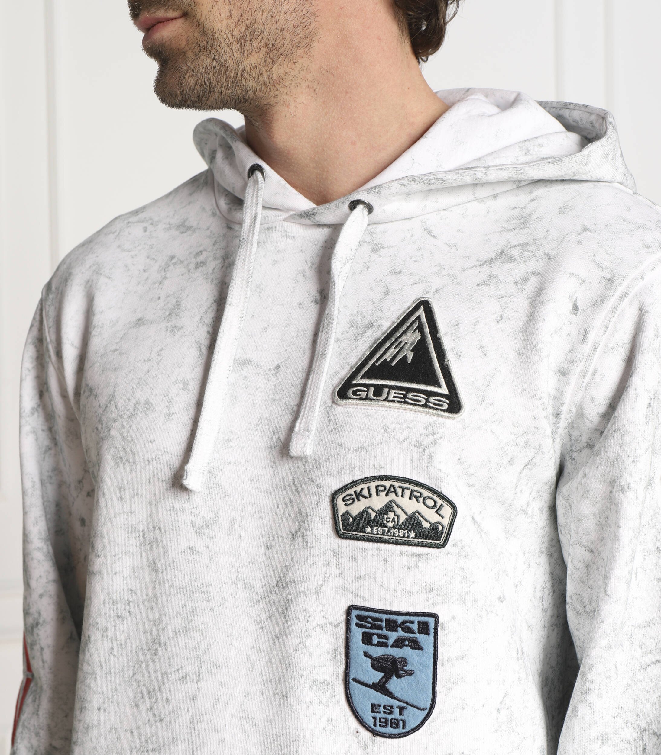 GUESS Hanorac HEAVY FINCH WASHD PATCHES | Regular Fit