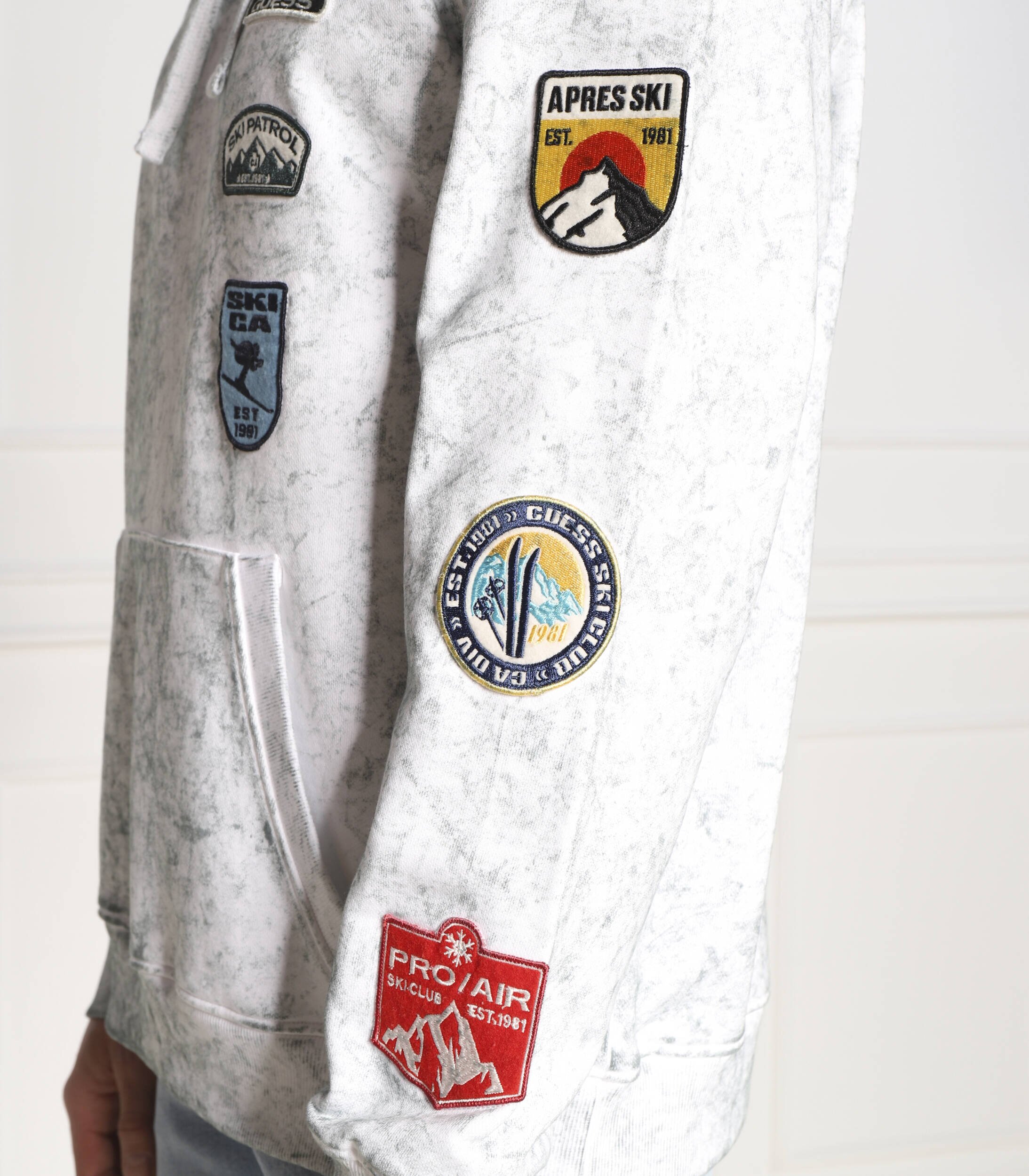 GUESS Hanorac HEAVY FINCH WASHD PATCHES | Regular Fit