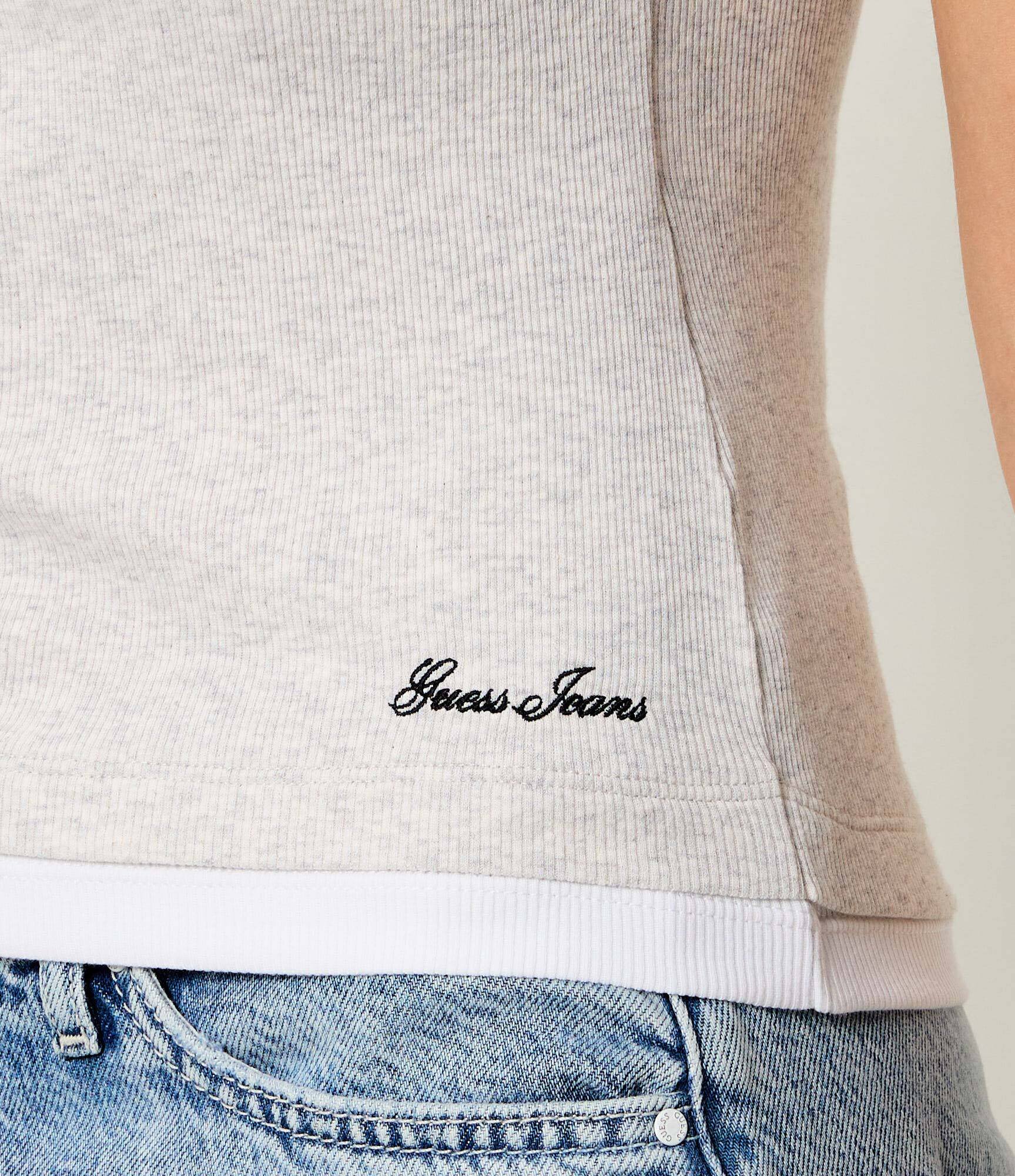 GUESS JEANS Bluză Henley | Slim Fit