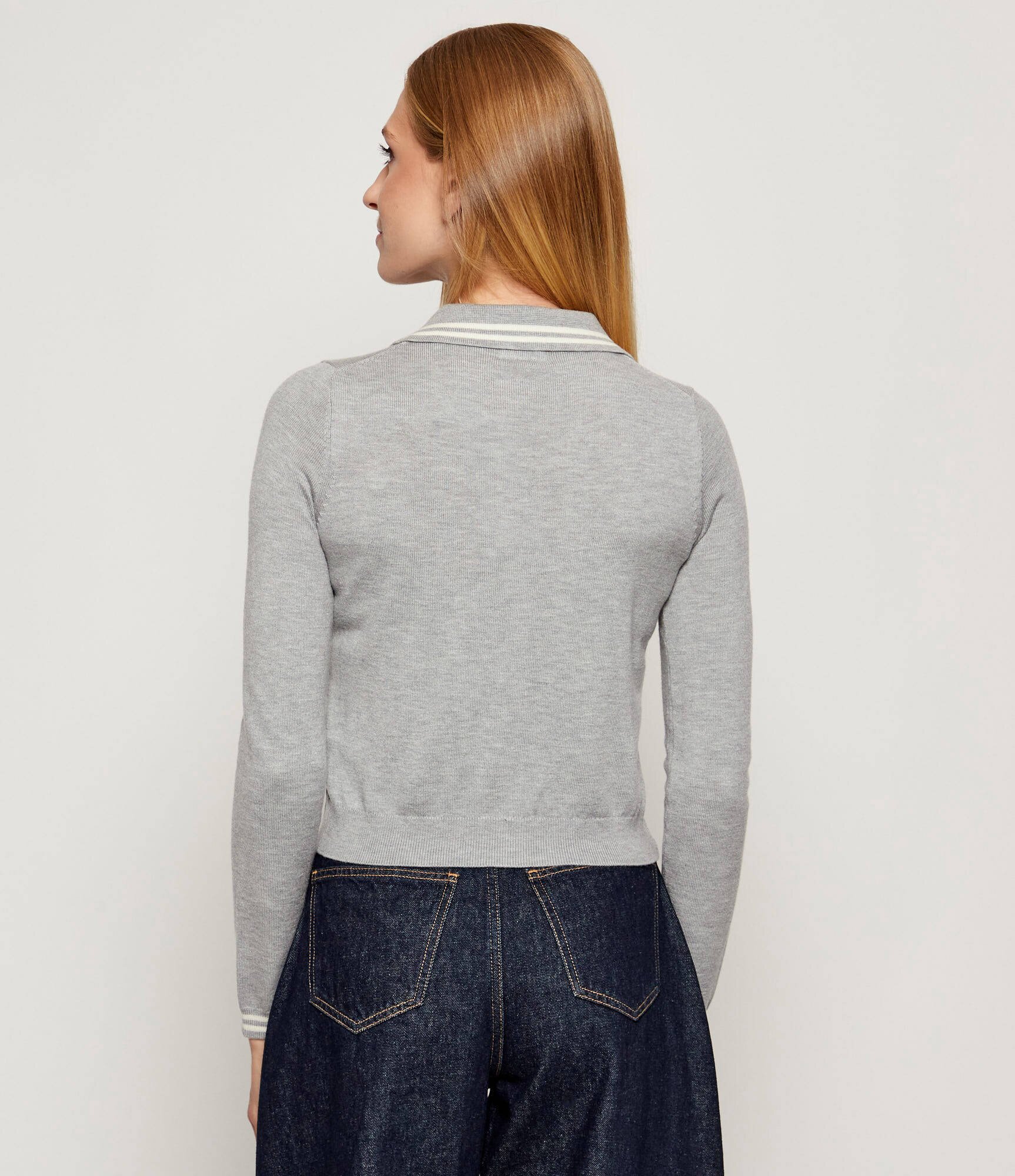 GUESS JEANS Cardigan | Cropped Fit cu adaos de lână