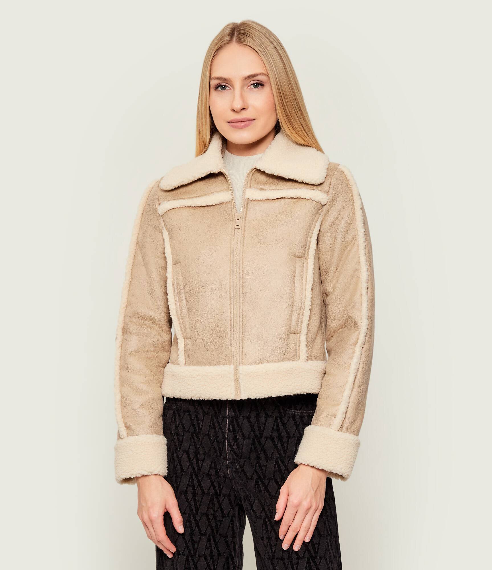 GUESS JEANS Cojoc GJ FAUX | Cropped Fit | shearling