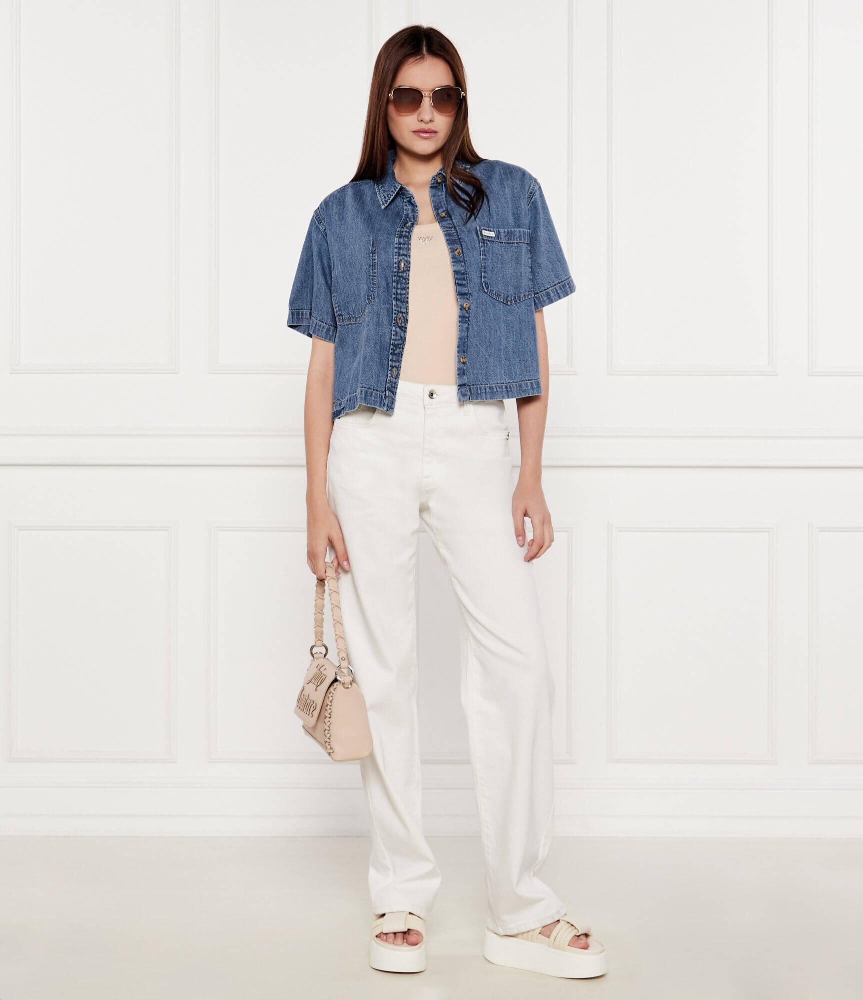 GUESS JEANS De blugi cămașă | Loose fit