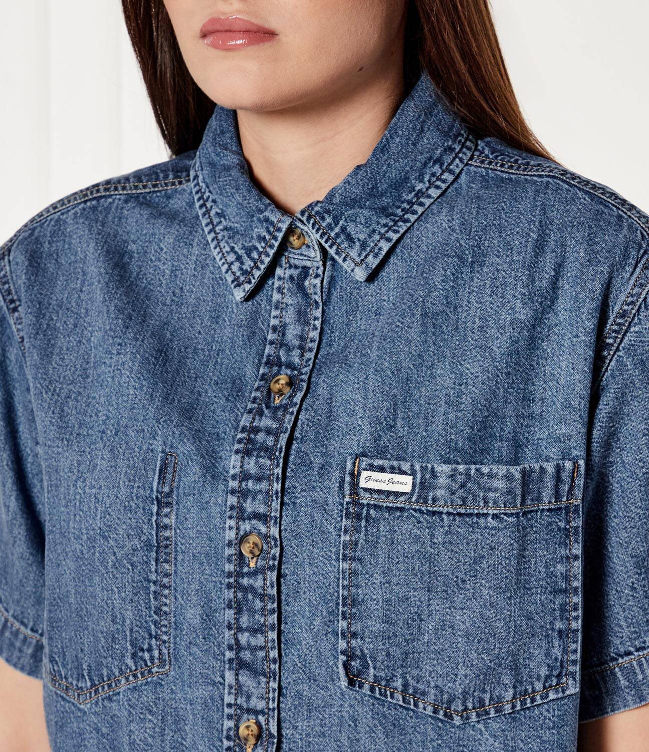 GUESS JEANS De blugi cămașă | Loose fit