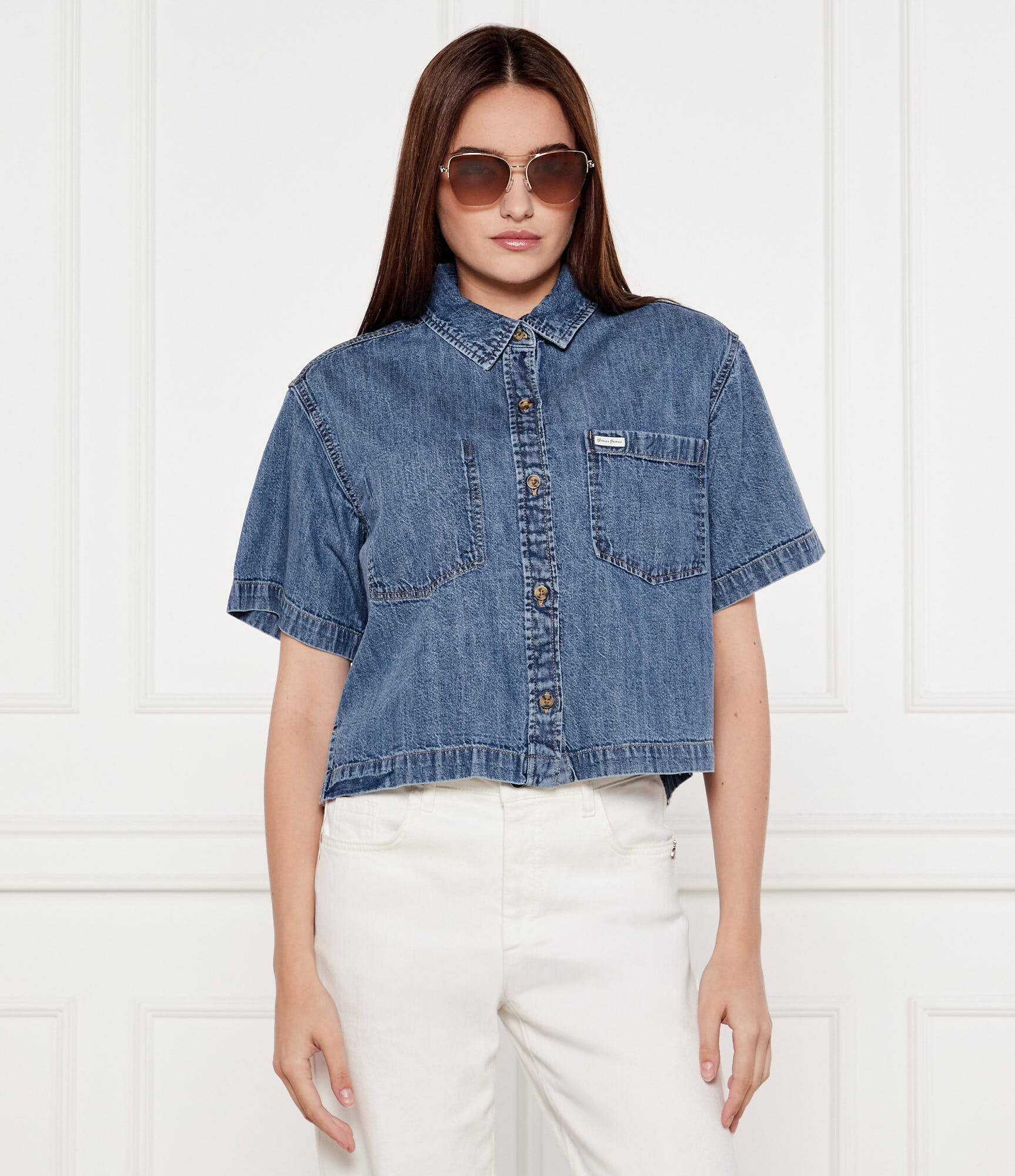 GUESS JEANS De blugi cămașă | Loose fit