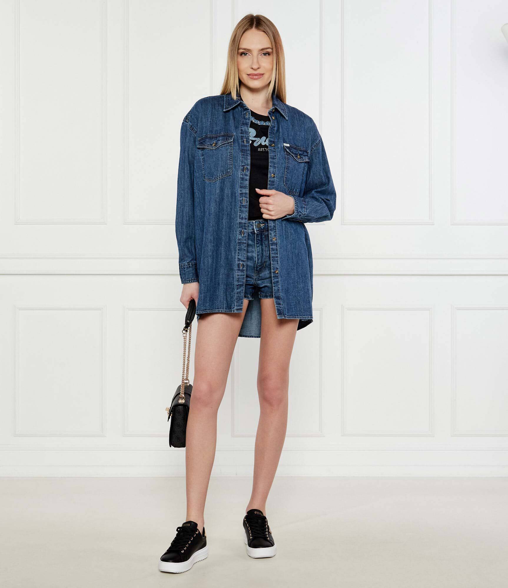 GUESS JEANS De blugi cămașă | Oversize fit