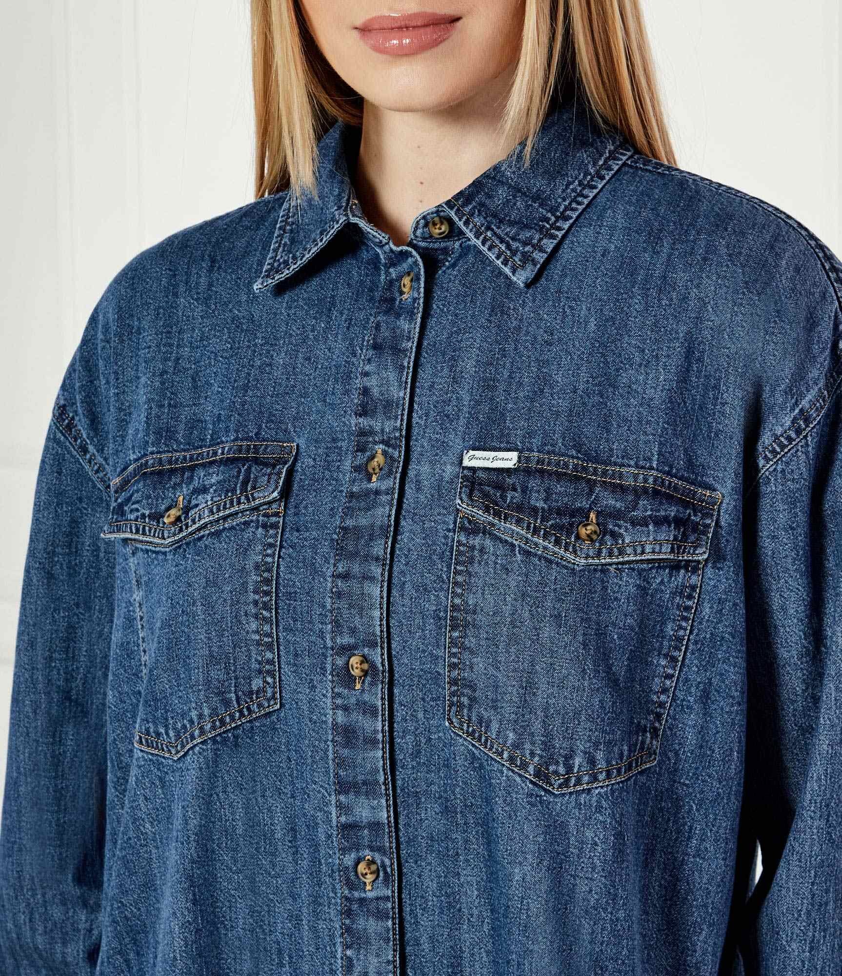 GUESS JEANS De blugi cămașă | Oversize fit