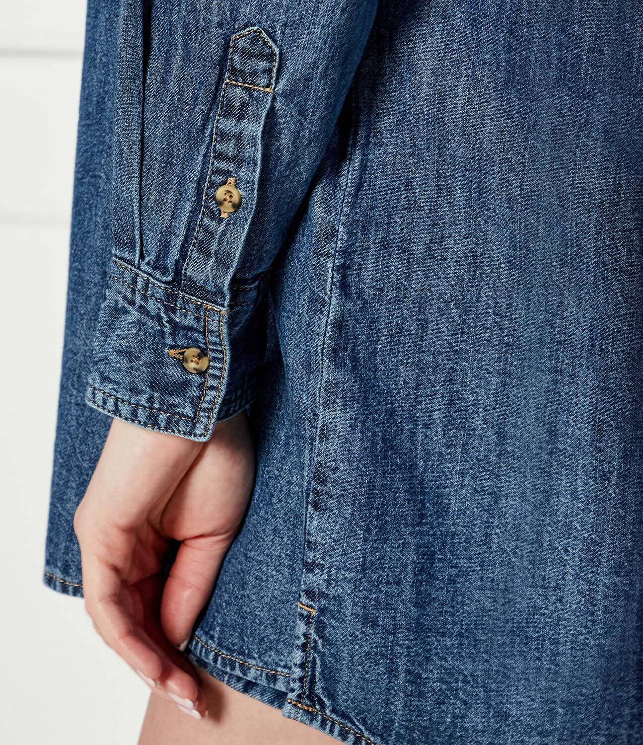 GUESS JEANS De blugi cămașă | Oversize fit