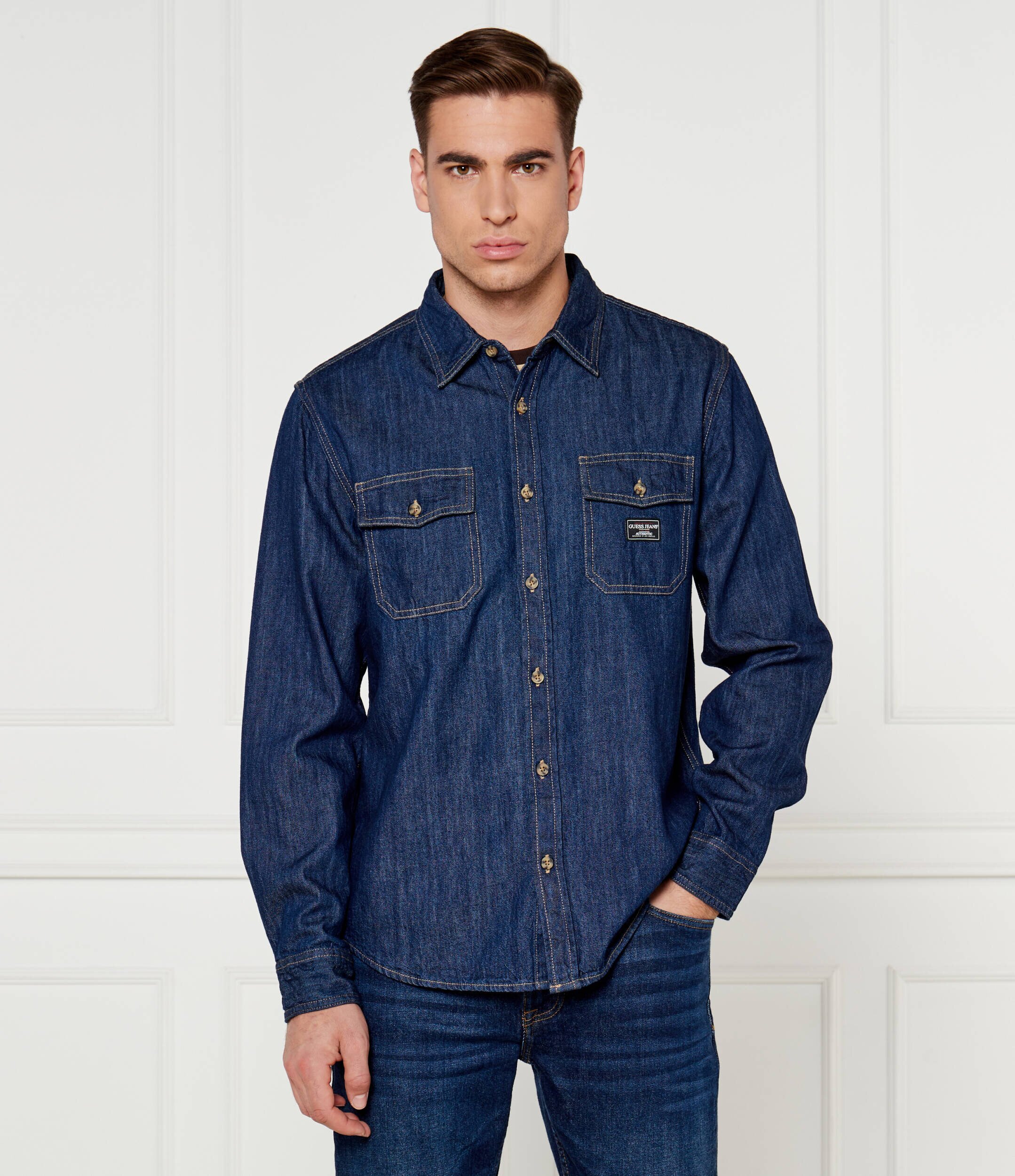 GUESS JEANS De blugi cămașă | Regular Fit