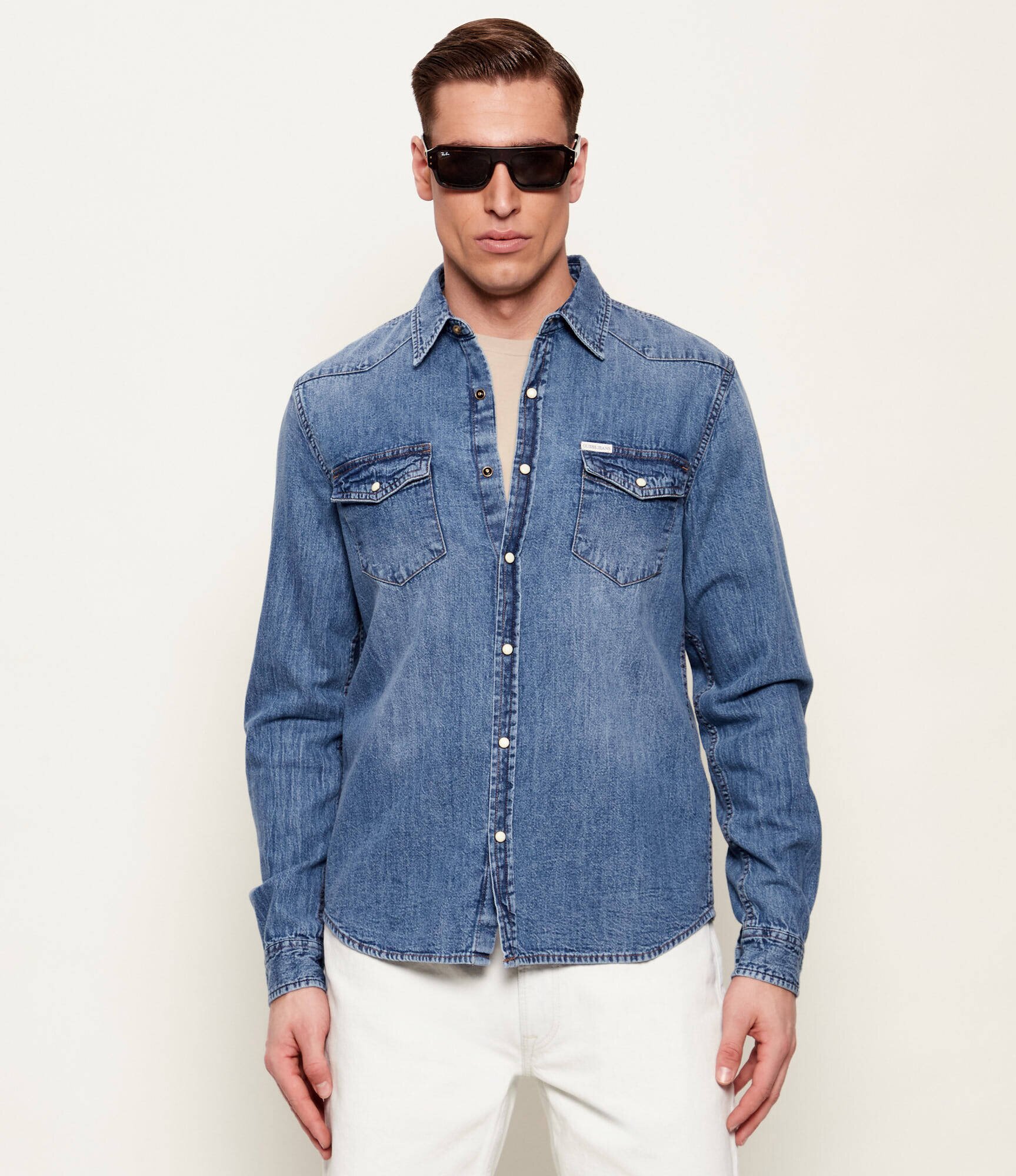 GUESS JEANS De blugi cămașă | Slim Fit