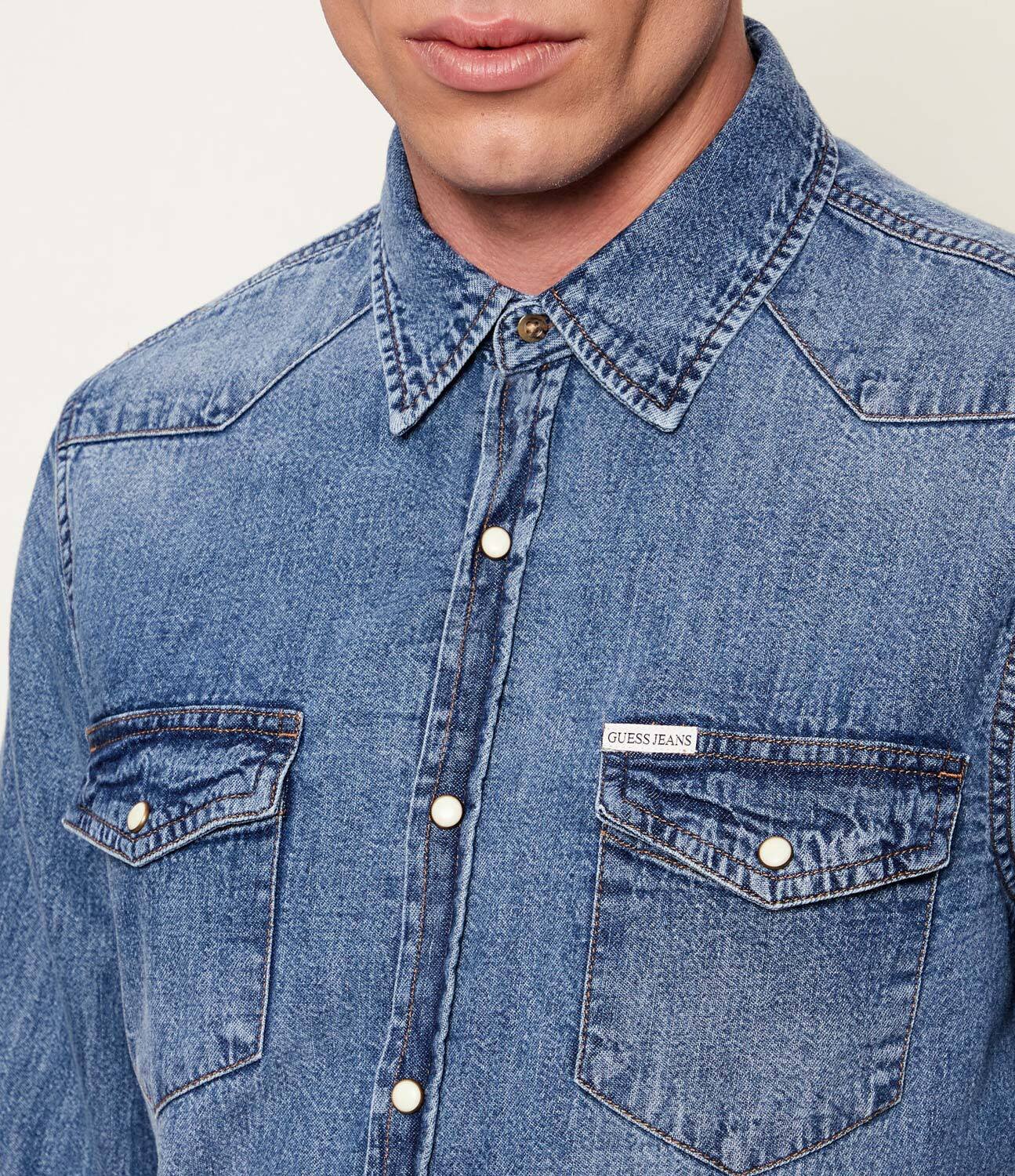 GUESS JEANS De blugi cămașă | Slim Fit