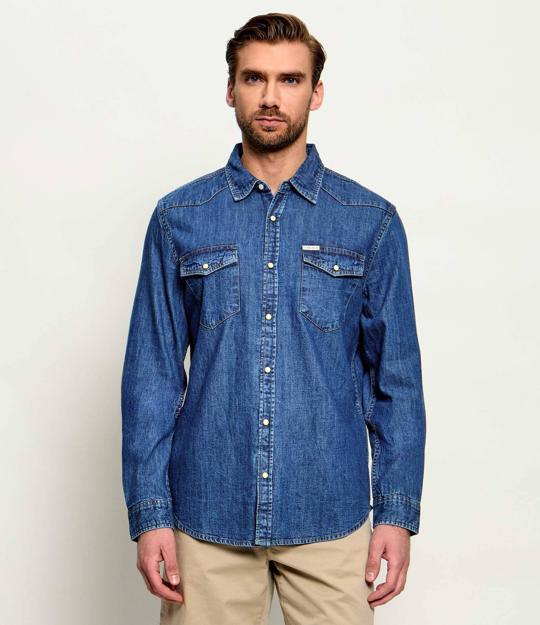 GUESS JEANS De blugi cămașă | Slim Fit