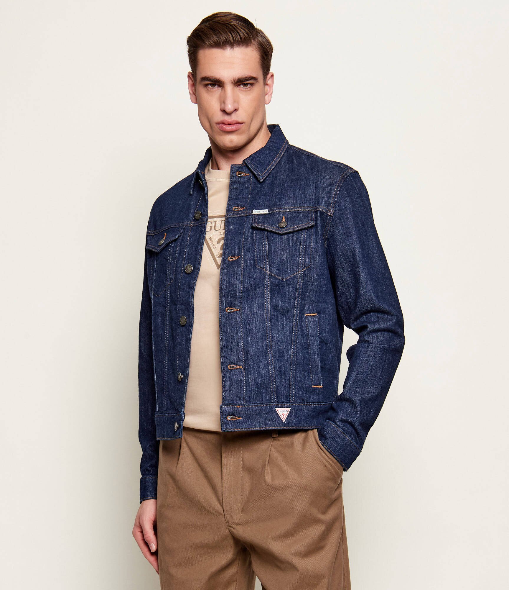 GUESS JEANS De blugi geacă Trucker | Slim Fit