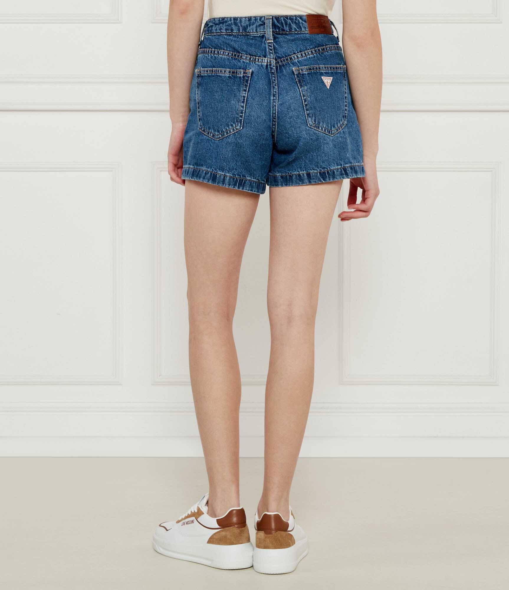 GUESS JEANS De blugi pantaloni scurți | Regular Fit | cu adaos de in