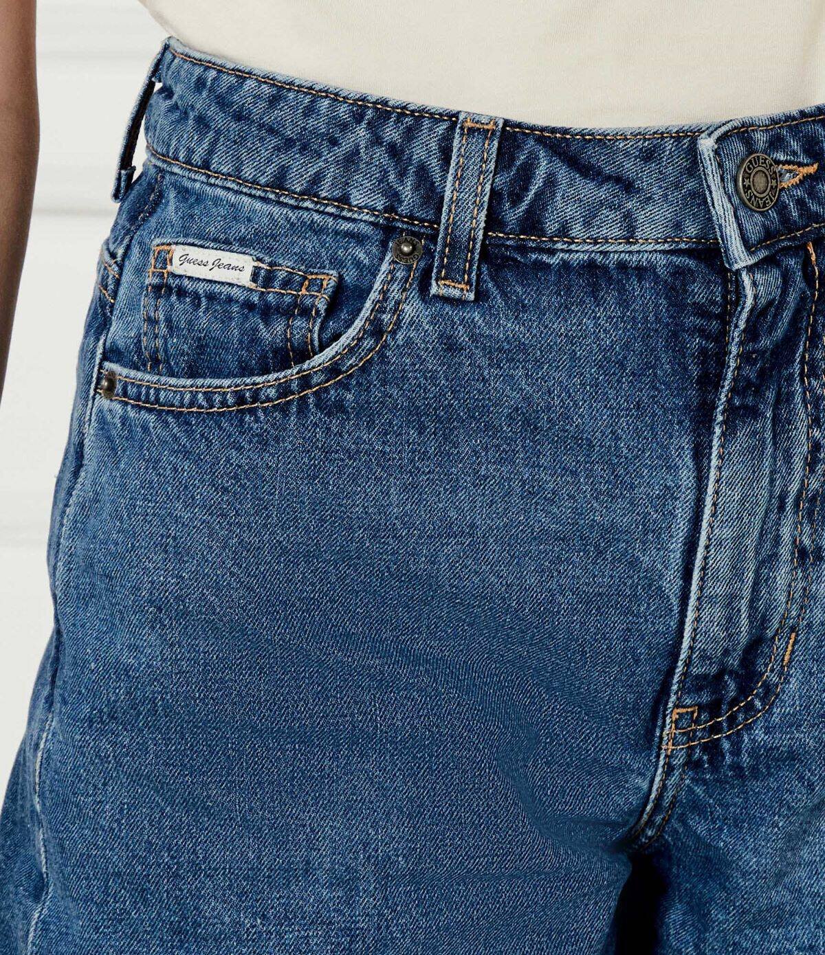GUESS JEANS De blugi pantaloni scurți | Regular Fit | cu adaos de in