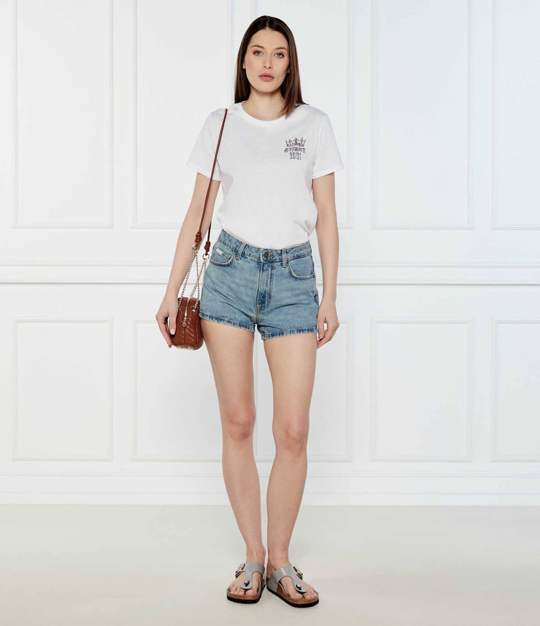 GUESS JEANS De blugi pantaloni scurți Vintage | regular fit | cu adaos de in