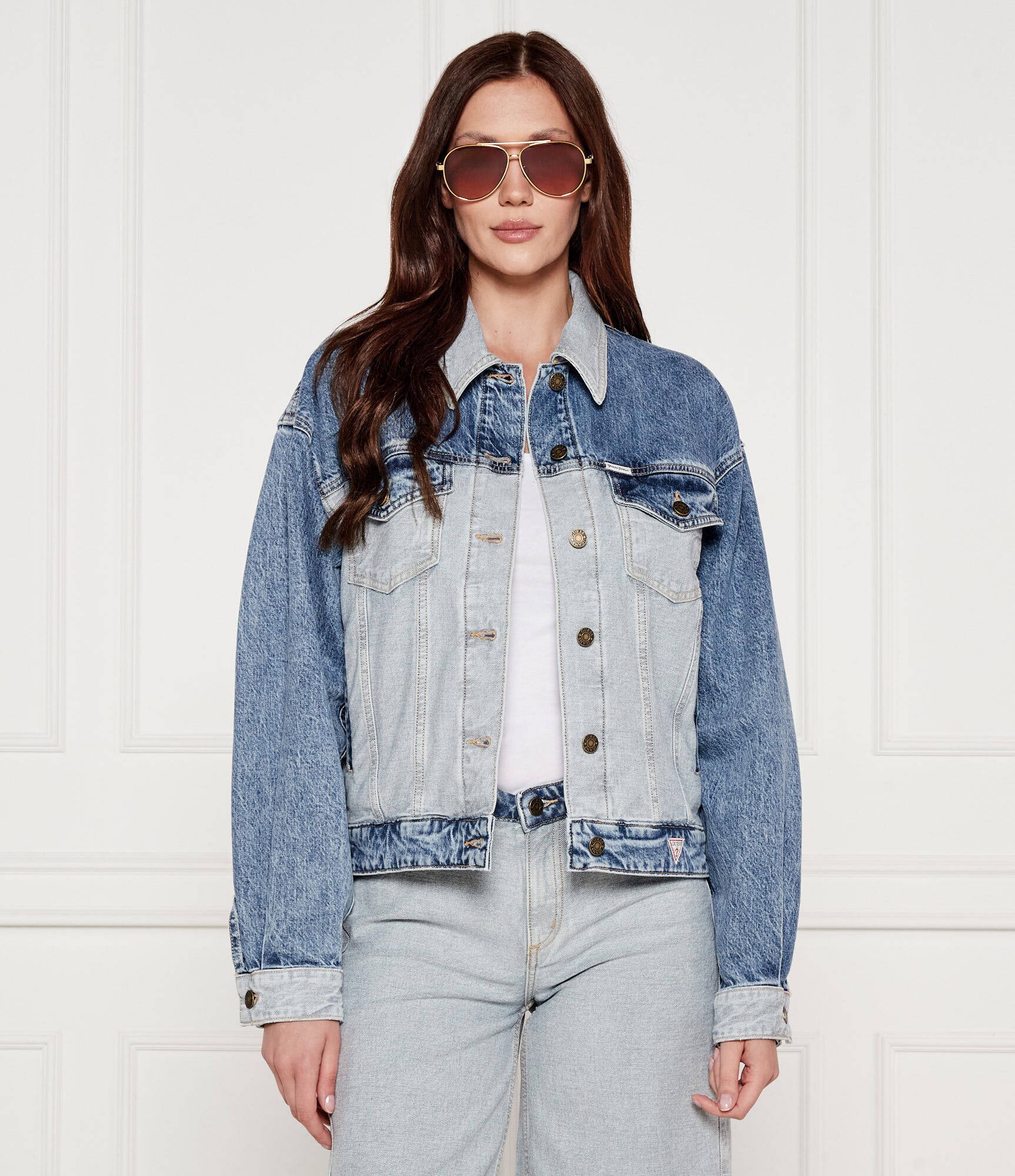 GUESS JEANS Geacă de blug | Oversize fit