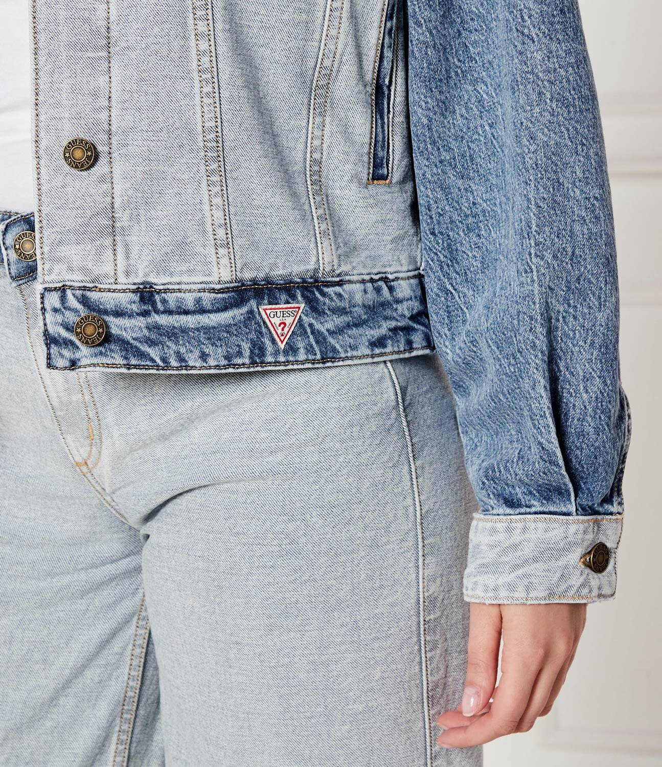 GUESS JEANS Geacă de blug | Oversize fit