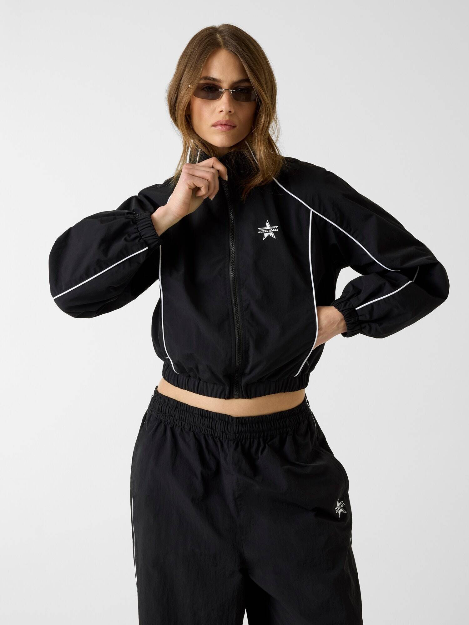 GUESS JEANS Geacă Sporty | Cropped Fit