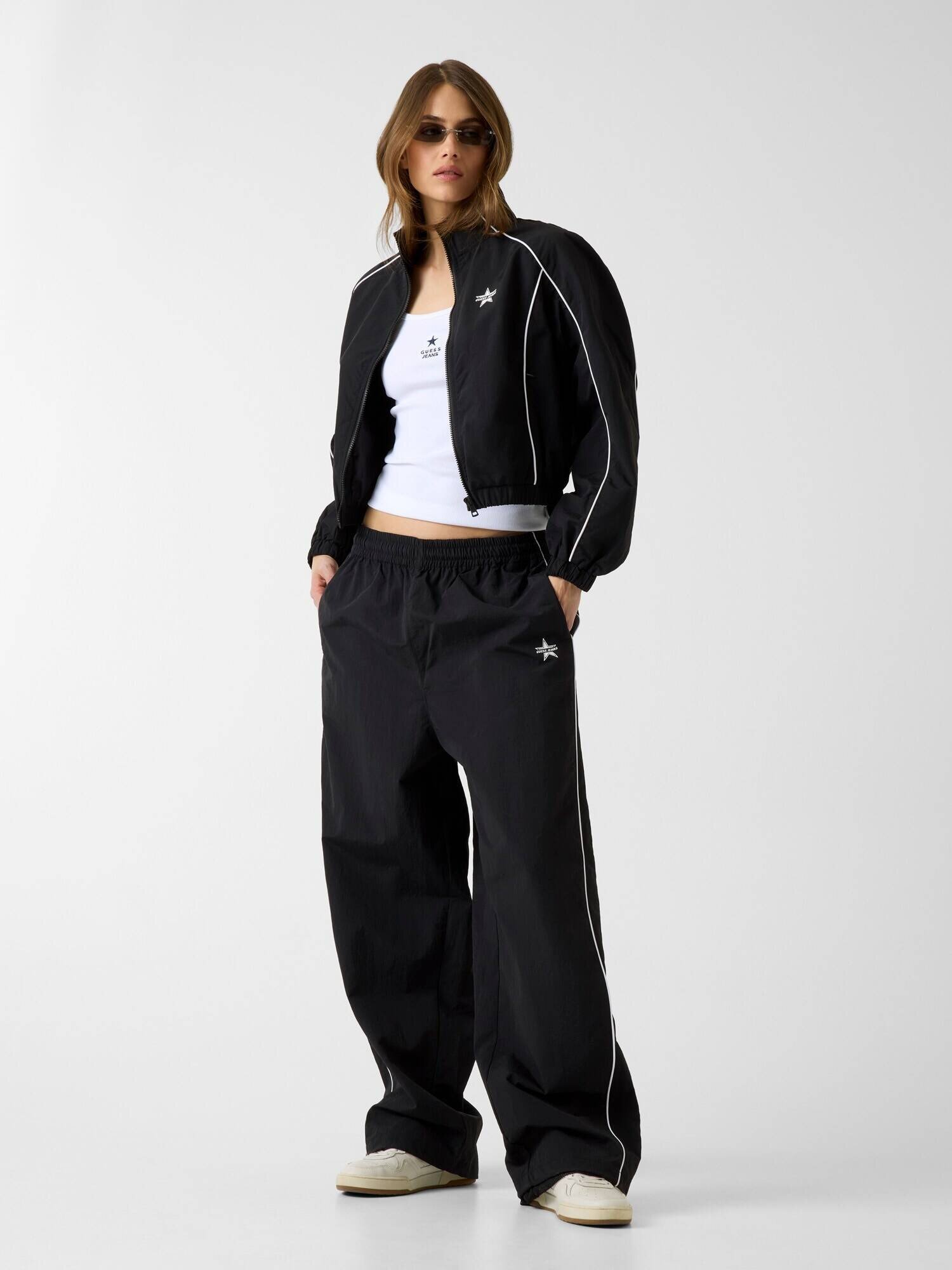 GUESS JEANS Geacă Sporty | Cropped Fit