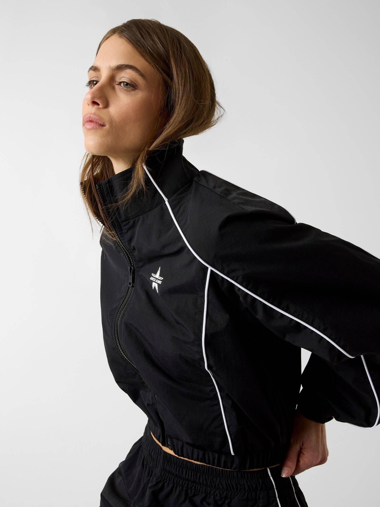 GUESS JEANS Geacă Sporty | Cropped Fit