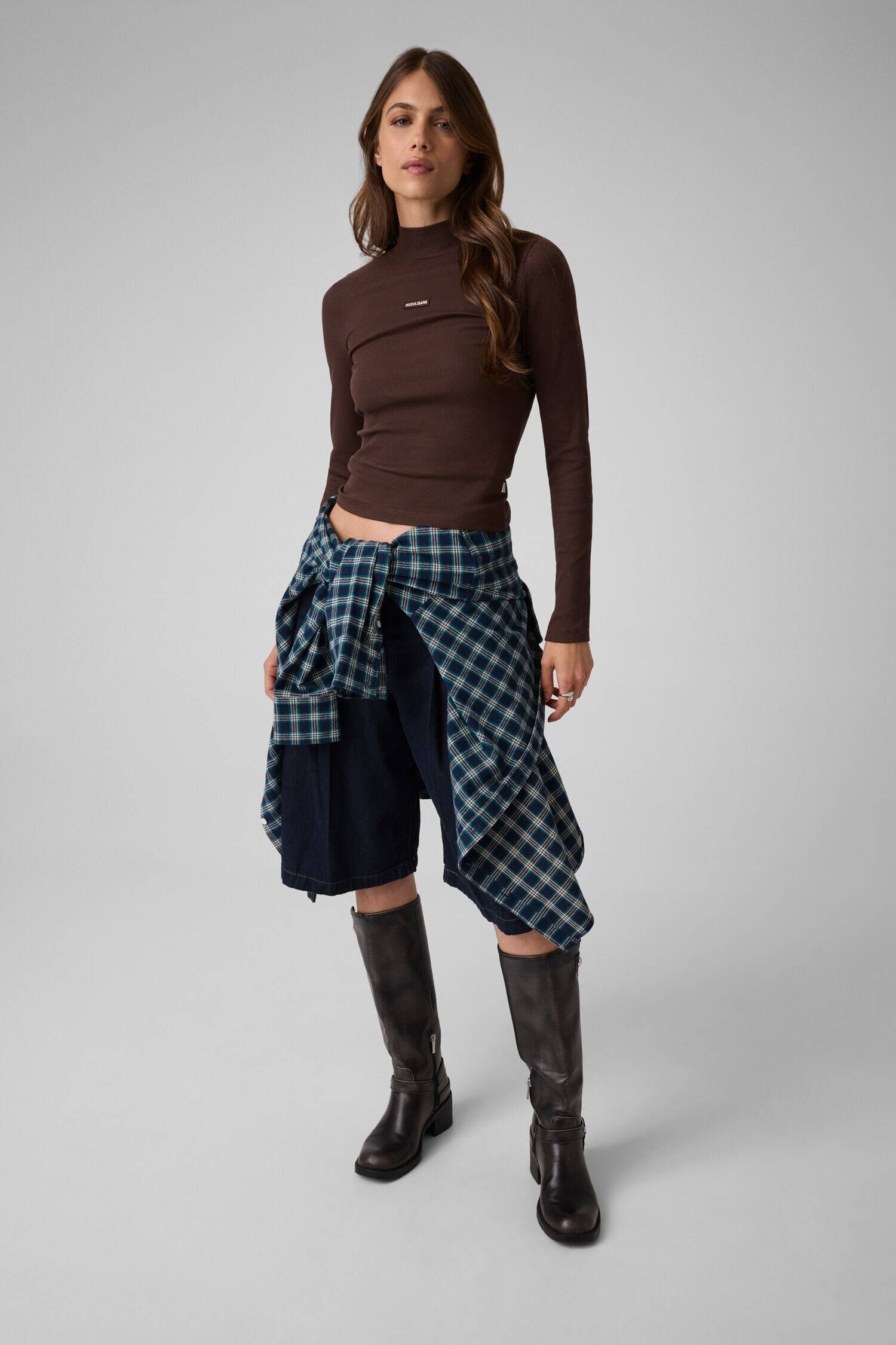 GUESS JEANS Guler înalt | Slim Fit